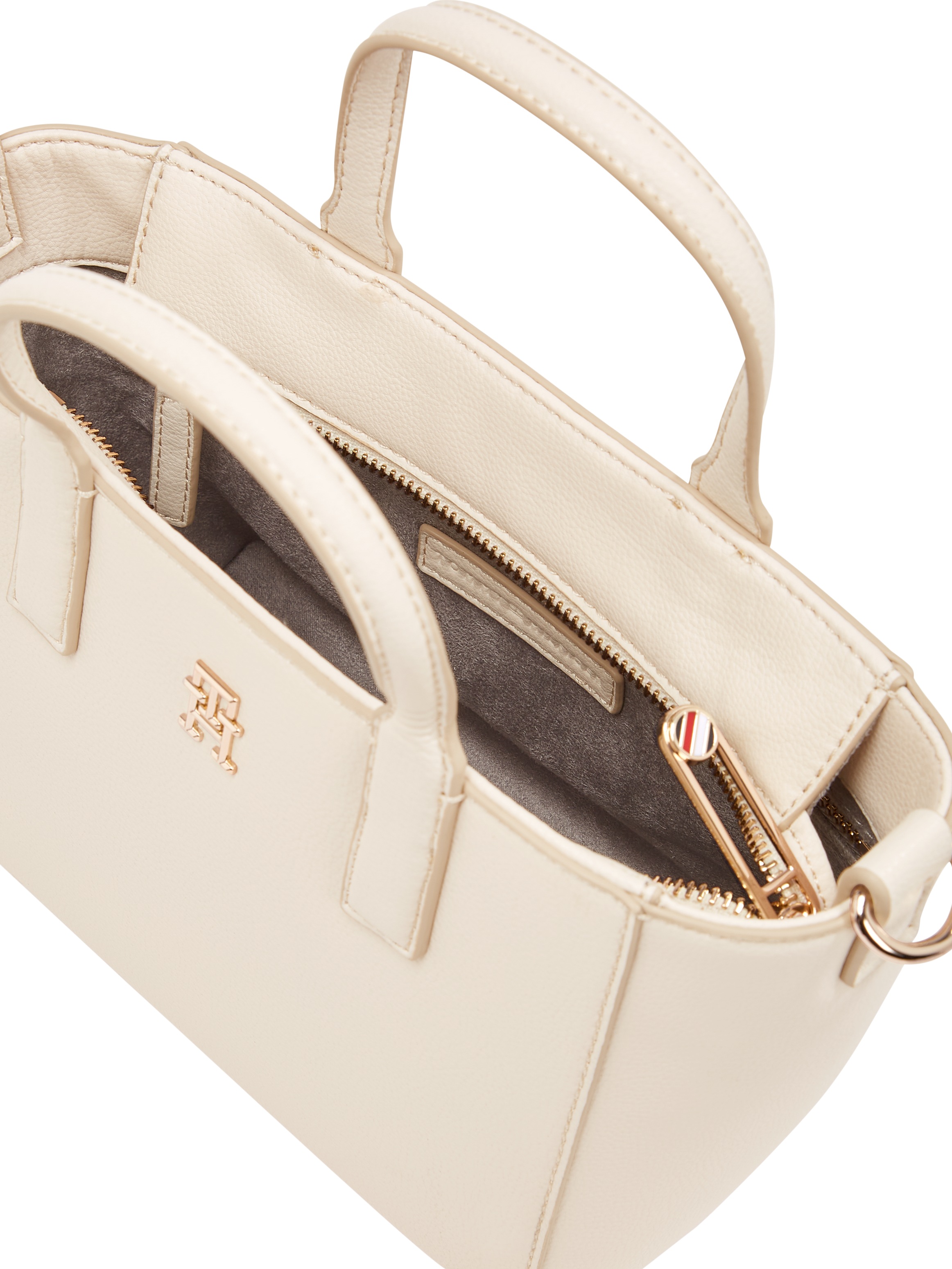 Tommy Hilfiger Shopper »TH SOFT LOGO MINI TOTE«, Damen Beuteltasche, Henkeltasche, Schultertasche mit TH-Logo