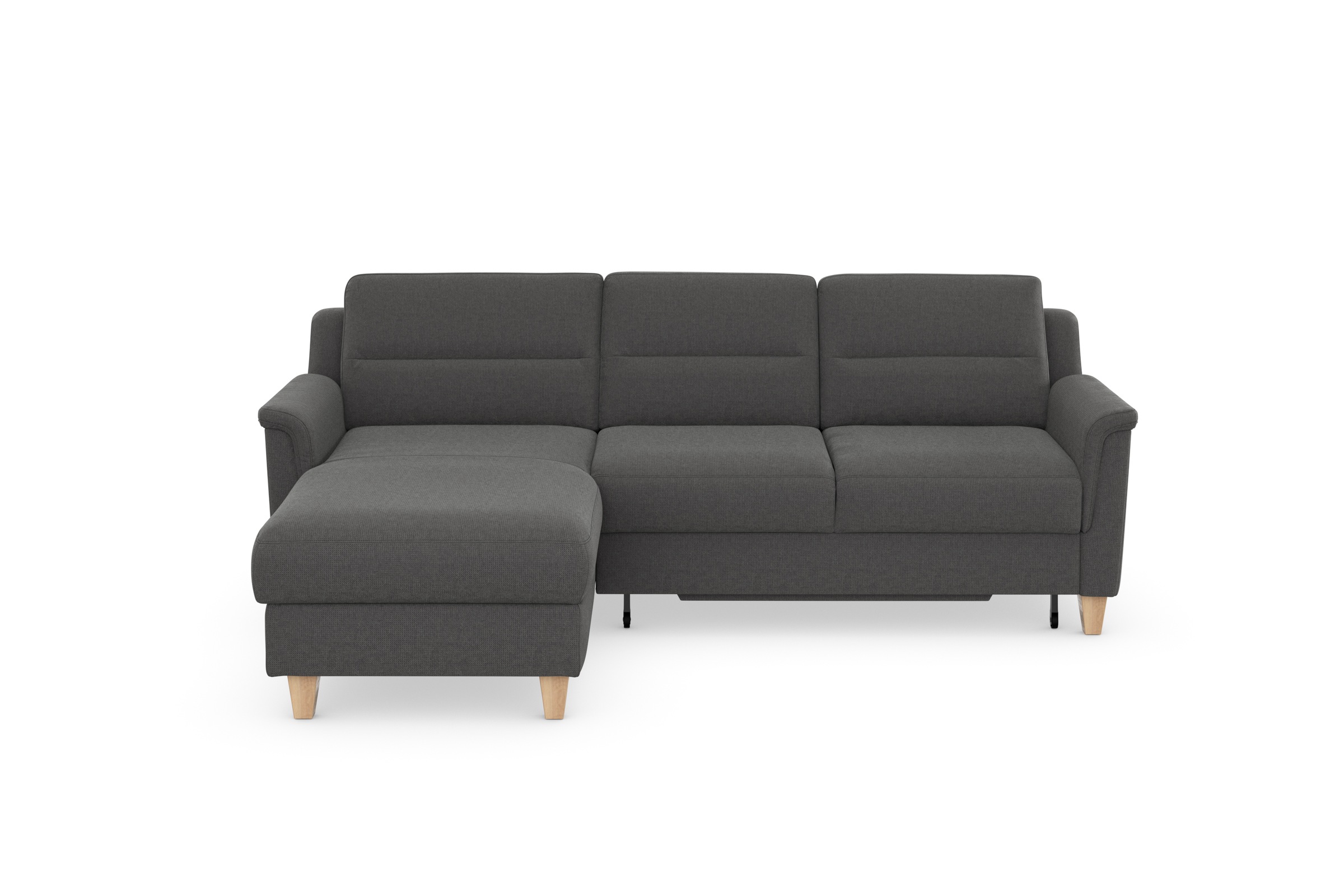sit&more Ecksofa »Farö L-Form«, inklusive Federkern, wahlweise mit Bettfunktion und Bettkasten
