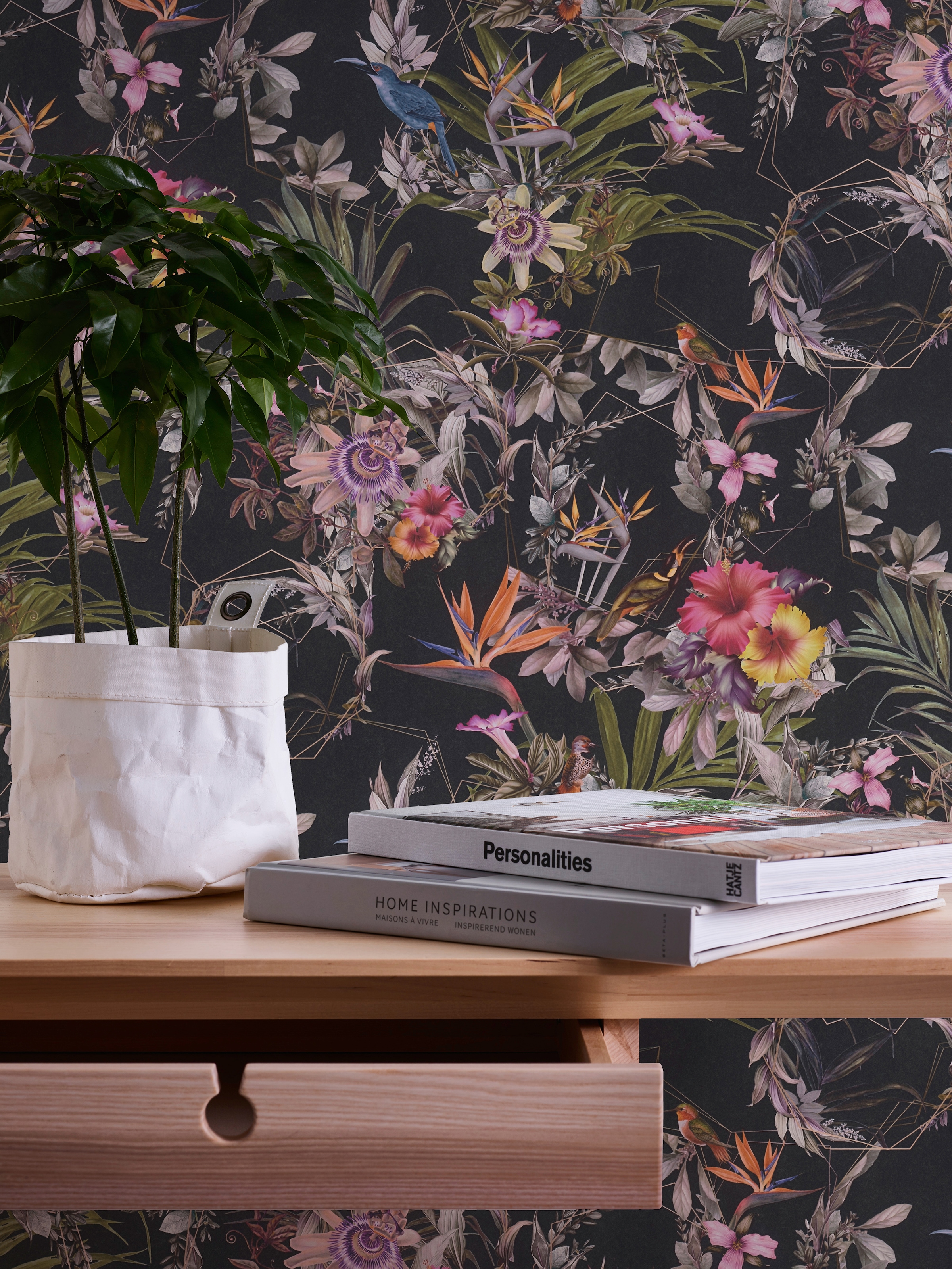A.S. Création Vliestapete »Dream Flowery«, floral-botanisch-Wald, Vogeltapete Tapete Blumenoptik Tapeten Wohnzimmer Schlafzimmer Küche