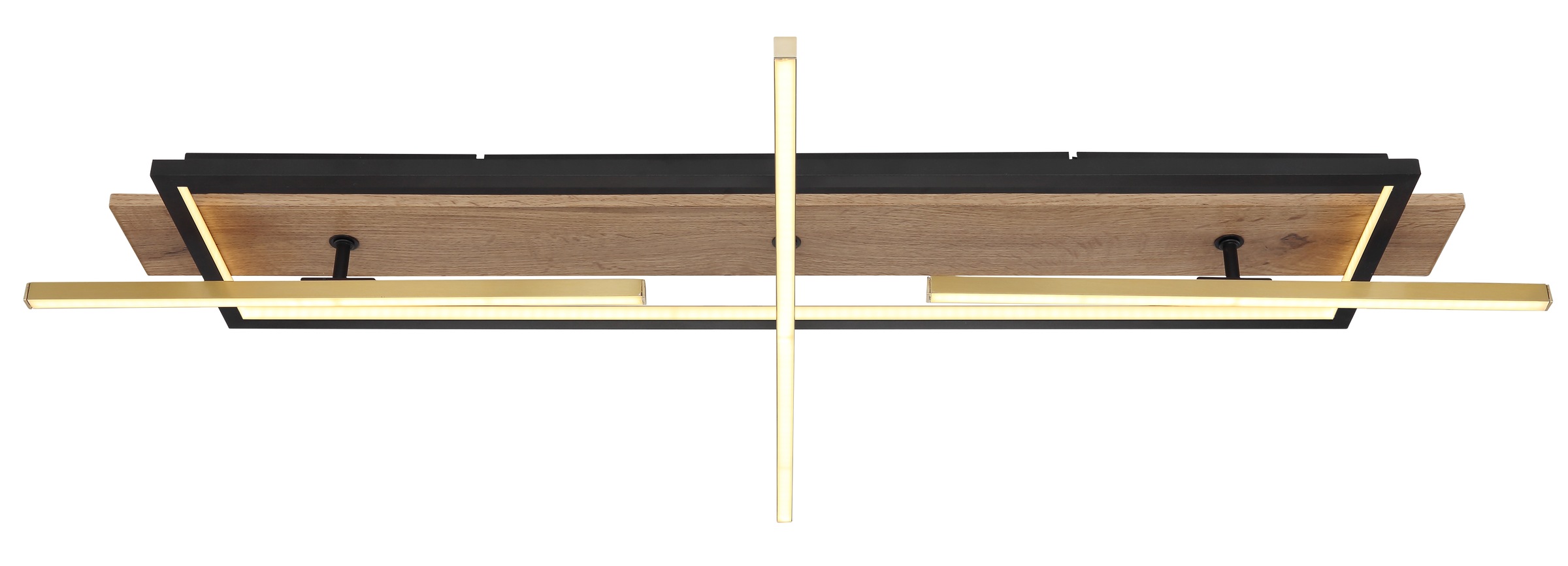 GLOBO LIGHTING LED Deckenleuchte »BEATRIX«, Leuchtmittel LED-Modul | LED fest integriert, Deckenlampe/Wohnzimmer/Schlafzimmer/modern/Holz