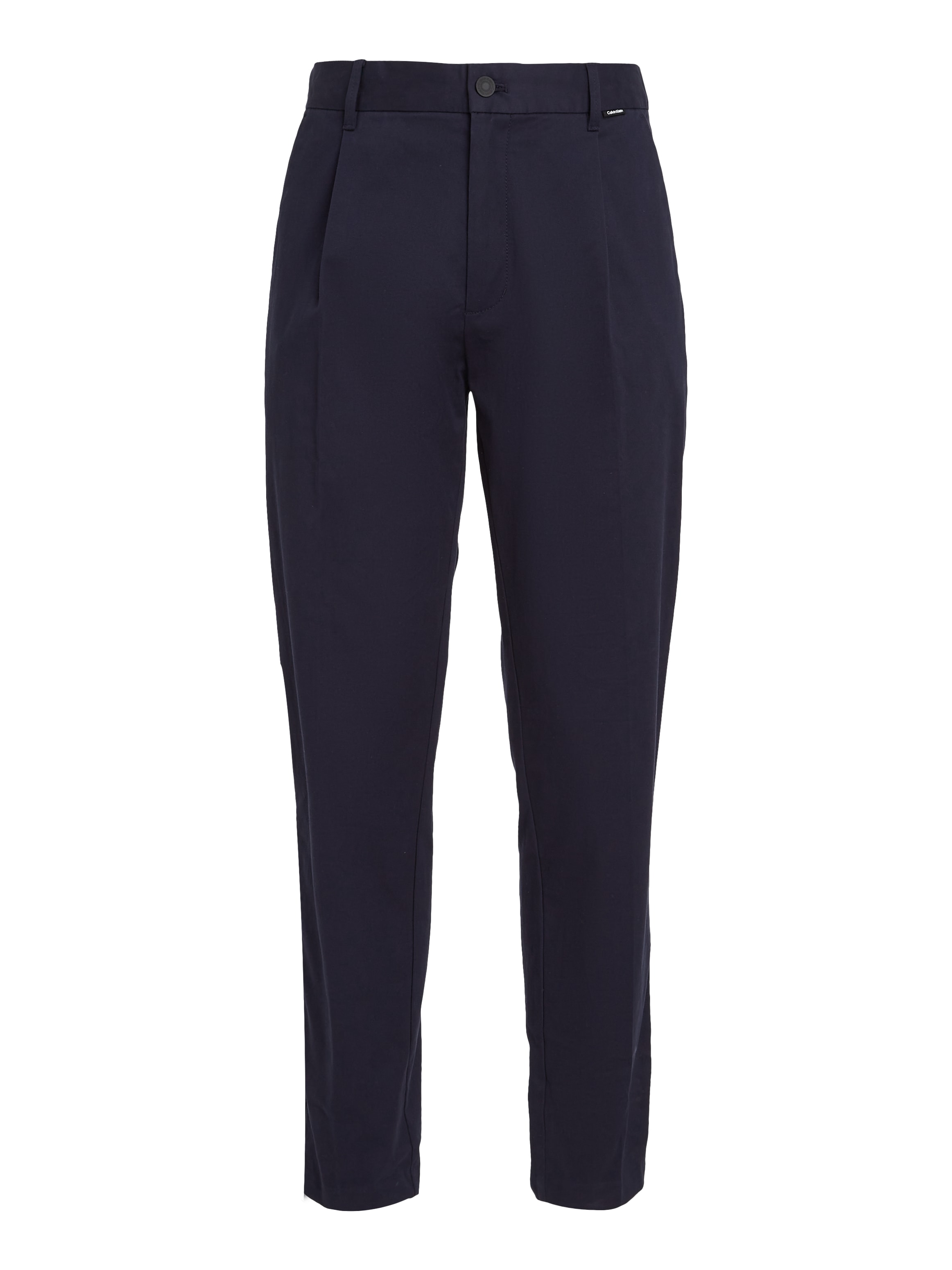 Calvin Klein Bügelfaltenhose »MODERN TWILL TAPERED PLEAT PANTS«  mit Logoprägung