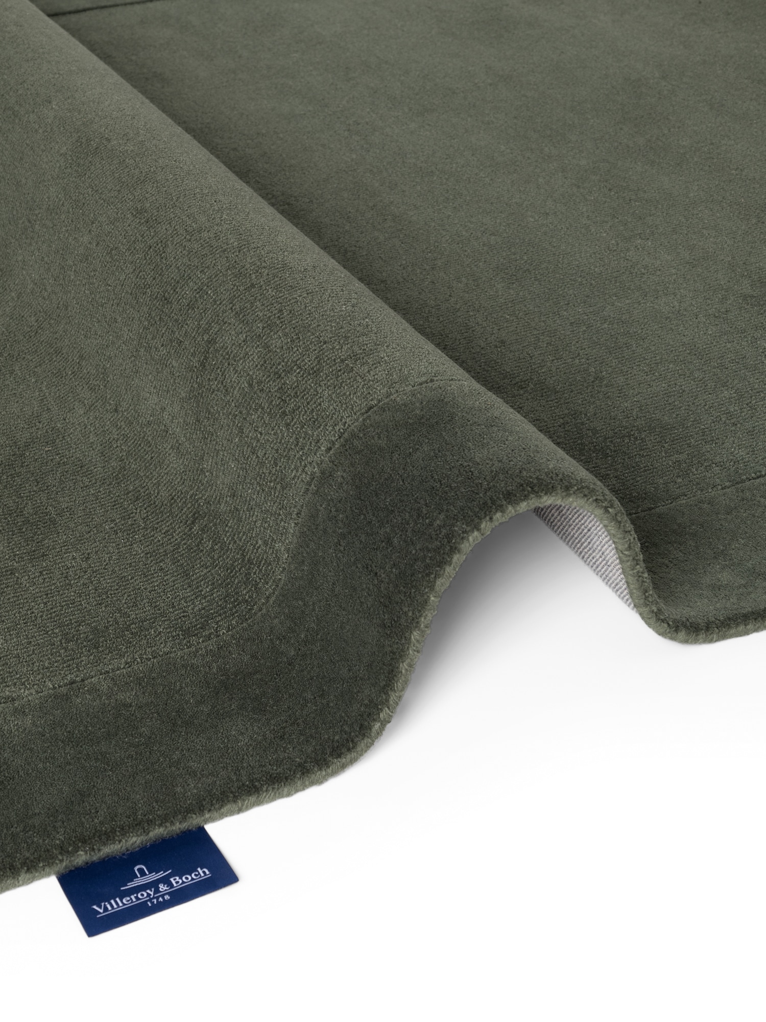 Villeroy & Boch Teppich »Wollteppich Kari« rechteckig 17 mm Höhe Handgewebt, Wolle, Bordüre, Einfarbig, Läufer, Wohnzimmer, Modern