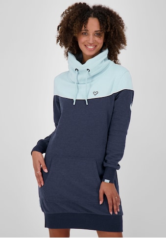 Alife & Kickin Jerseykleid »ValaAK«, sportiver Sweater in langer Form mit Kontrastdetails kaufen