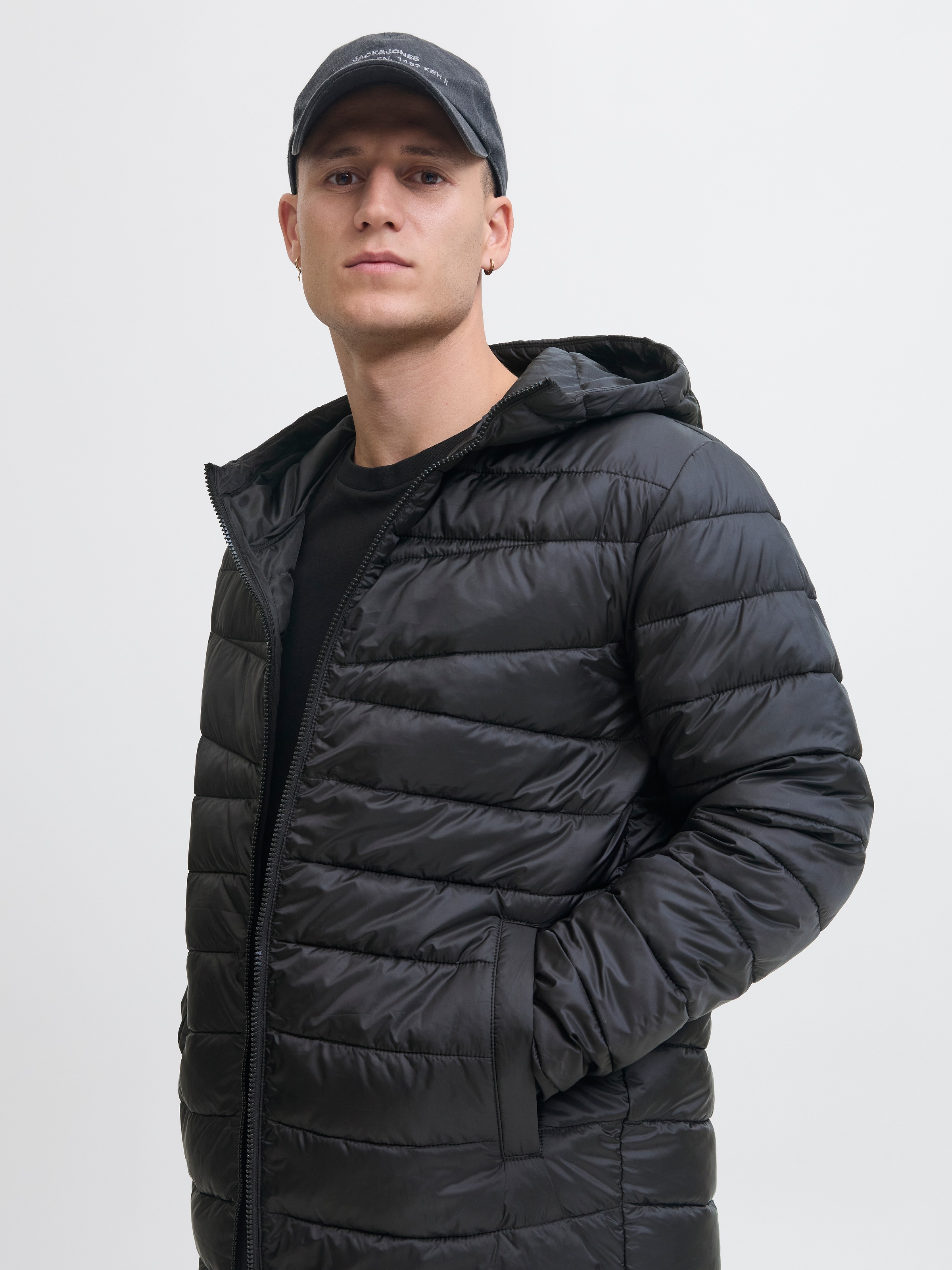 Jack & Jones Steppjacke »JJWEST LIGHT PUFFER HOOD« mit Kapuze