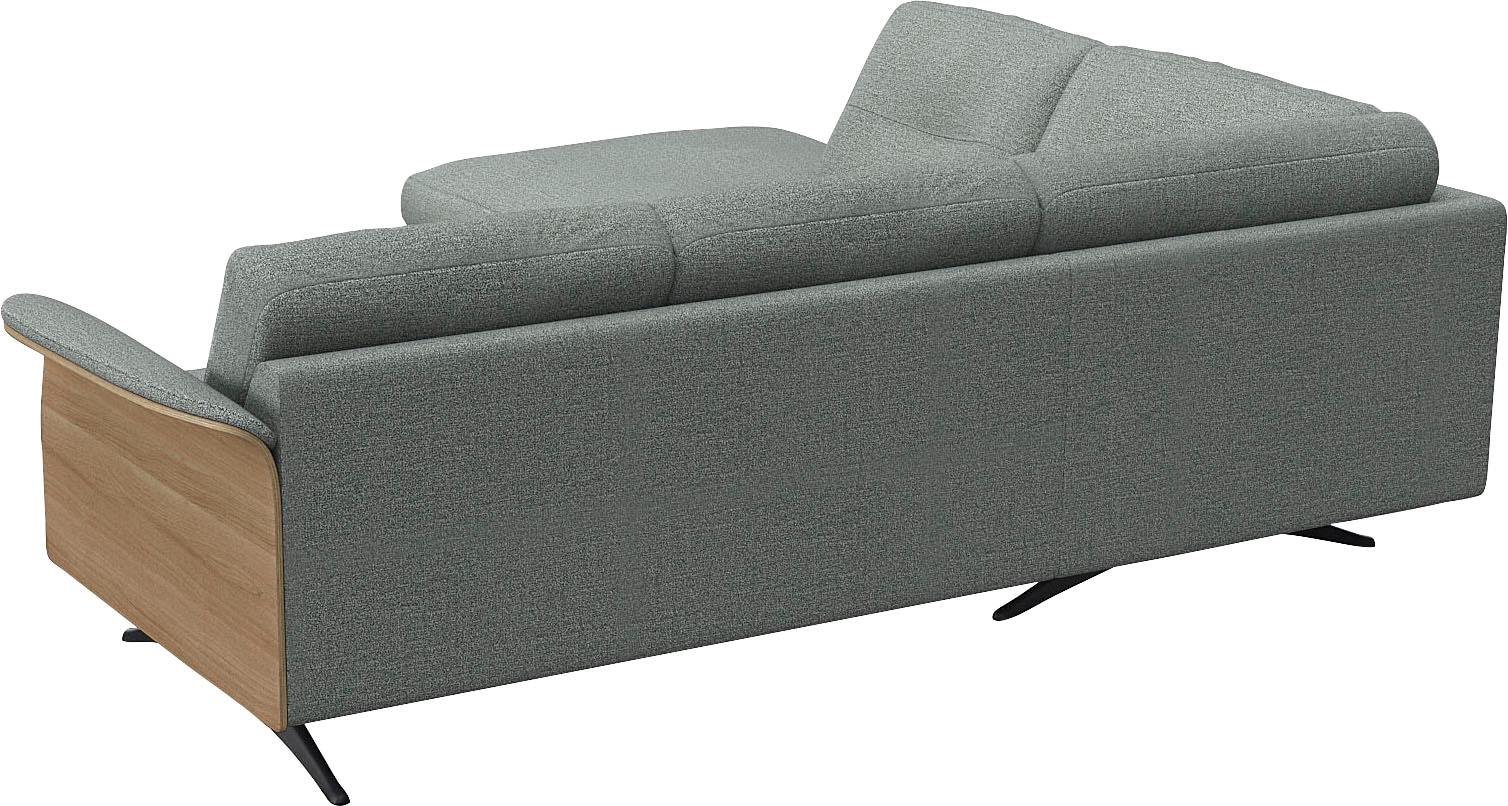 FLEXLUX Ecksofa »Glow, super bequem durch hochwertigem Sitzaufbau mit Federkern, L-Form« Modernes skandinavisches Design