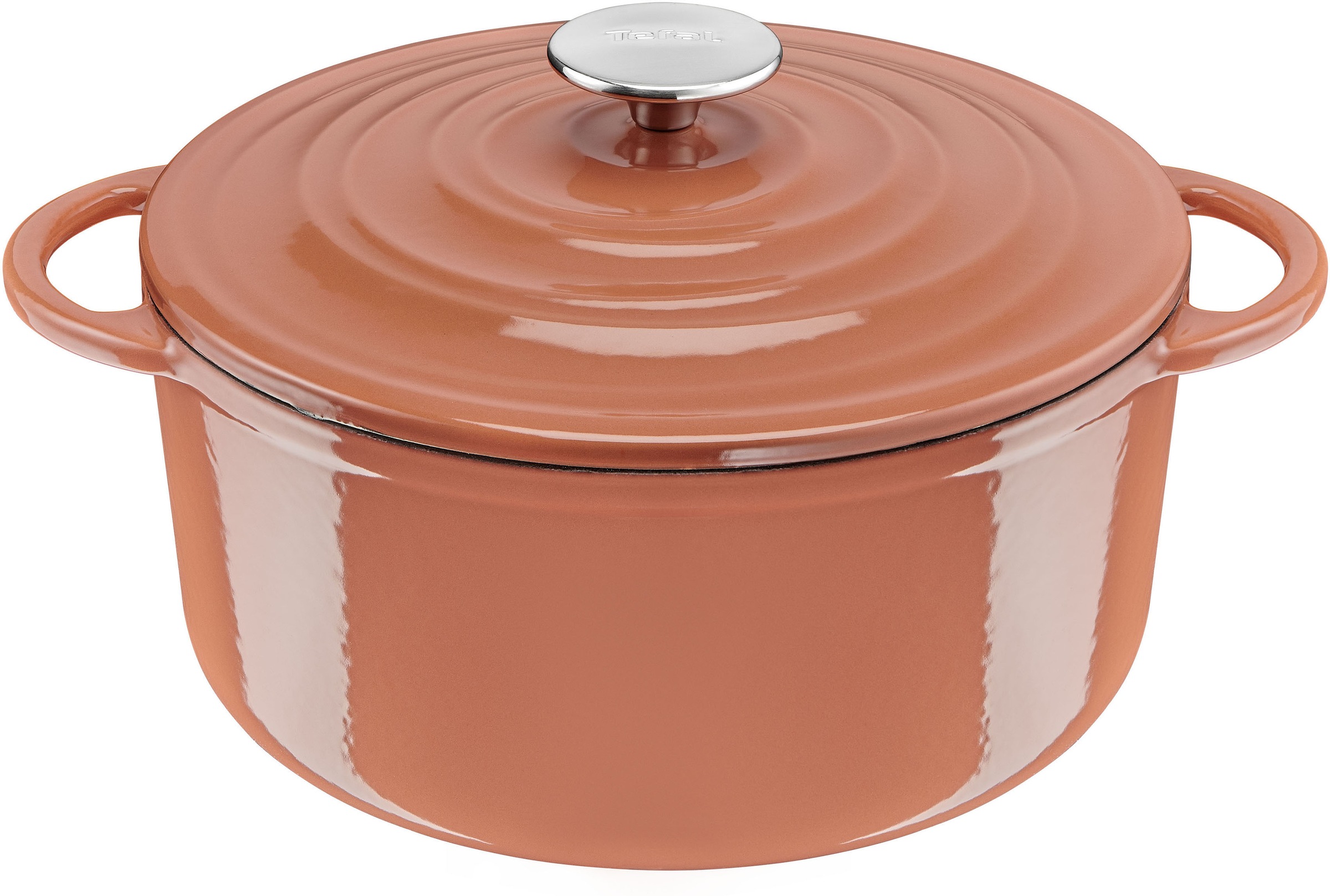 TEFAL Kochtopf »LOV« 1 Stk. tlg. Gusseisen terrakotta