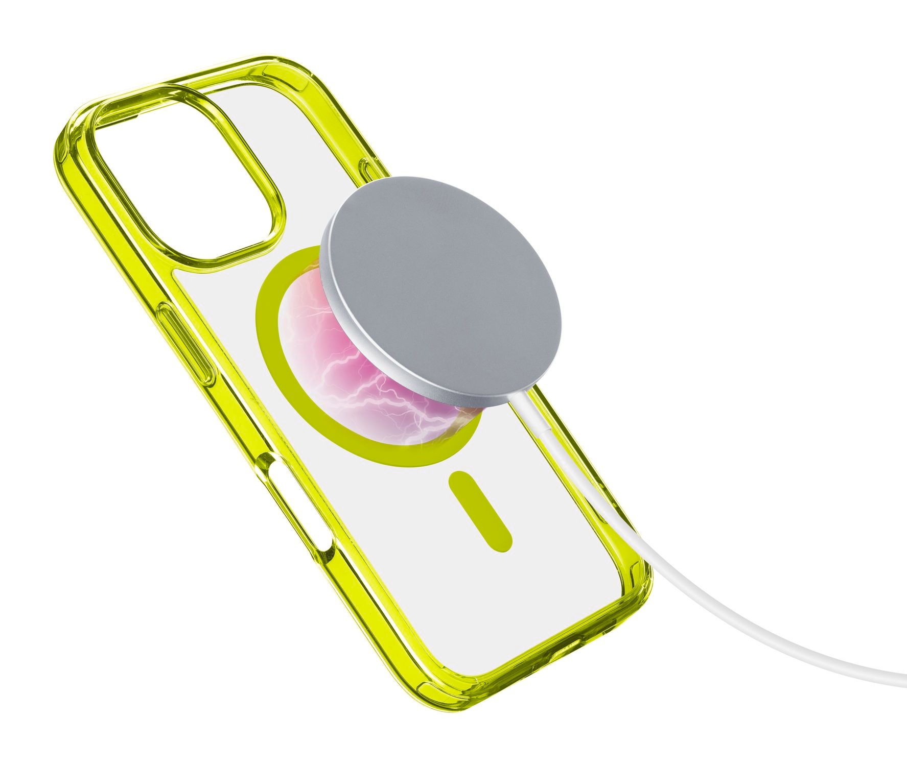 Cellularline Handyhülle »Iconic MAG MagSafe Case für Apple iPhone 16 Pro«, Backcover, Schutzhülle, Handyschutzhülle, Case, Schutzcase, stoßfest