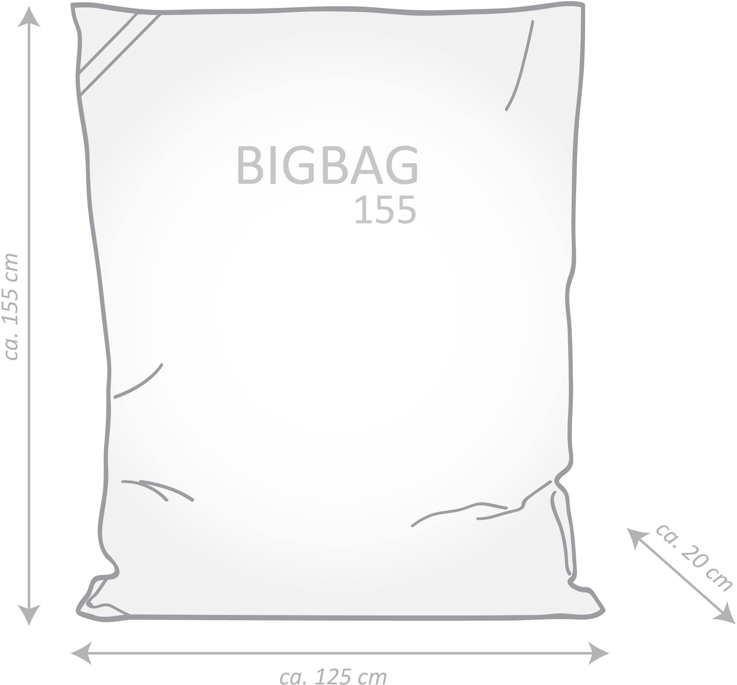 Magma Heimtex Sitzsack »BigBag WOOLLY«, (1 St.) bequem und schnell  bestellen