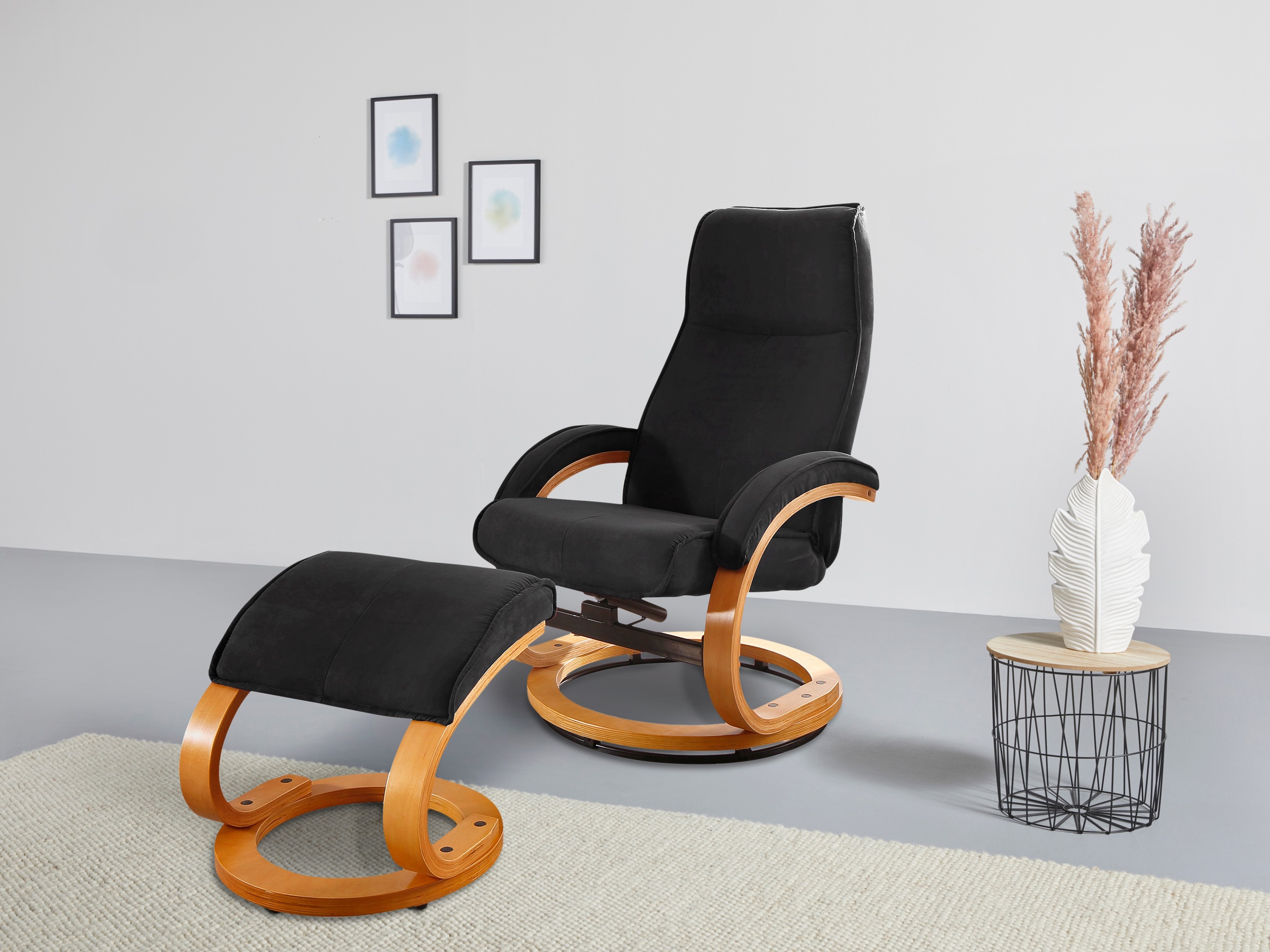 Home affaire Relaxsessel »Paris TV-Sessel, Sessel mit Hocker, Wohnzimmer, S günstig online kaufen