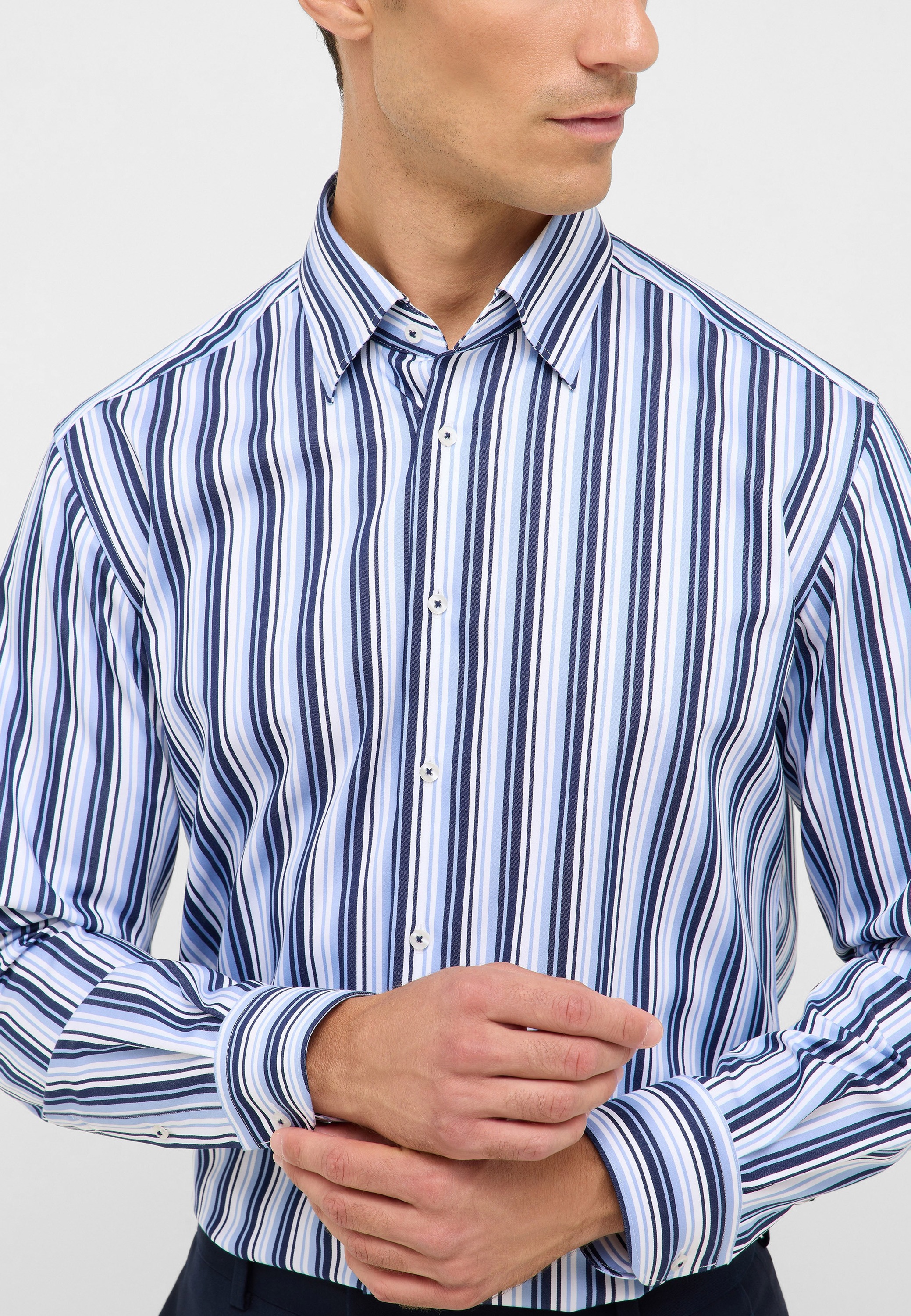 Eterna Langarmhemd »MODERN FIT« NON IRON (bügelfrei)