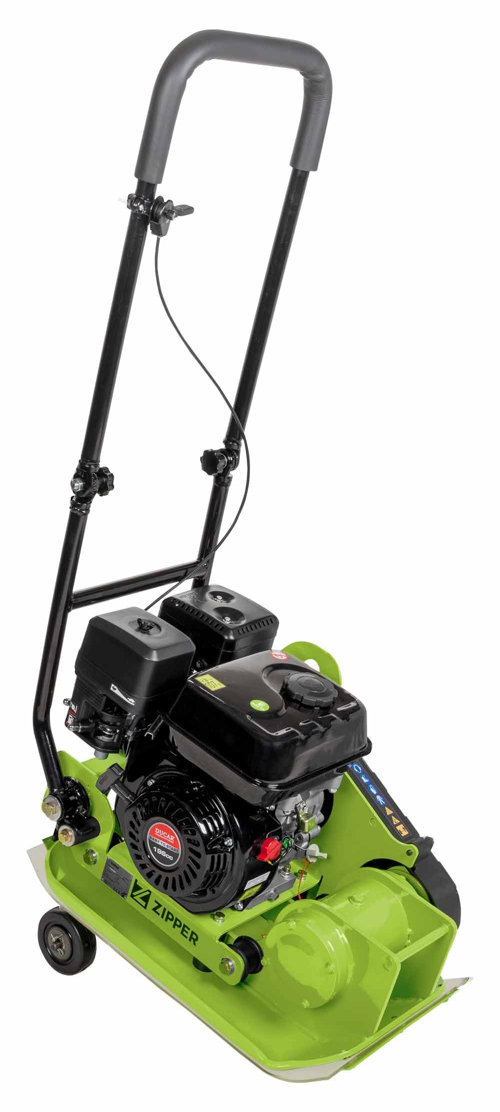 ZIPPER Rüttelplatte kompakte Größe für Transport und Lagerung