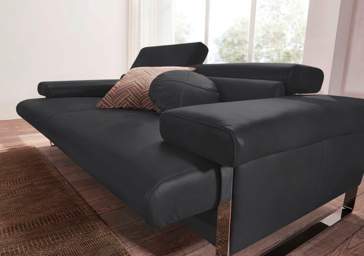 W.SCHILLIG 2,5-Sitzer »finn«, German Design Award 2016, Fußgestell Nussbaum natur, Breite 230 cm