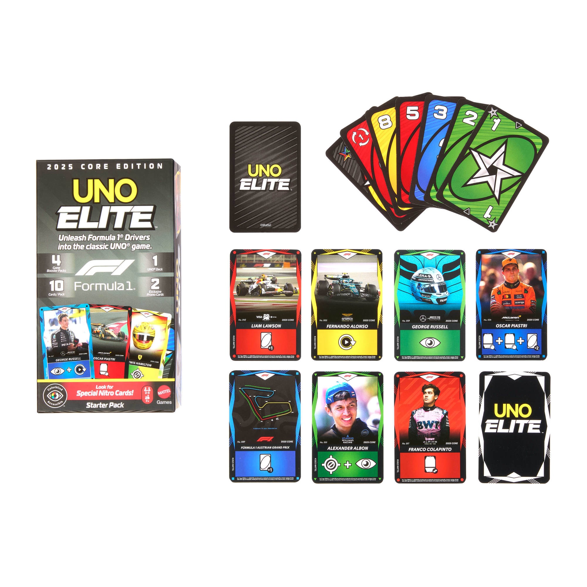 Mattel games Spiel »UNO Elite F1 Starter-Set«
