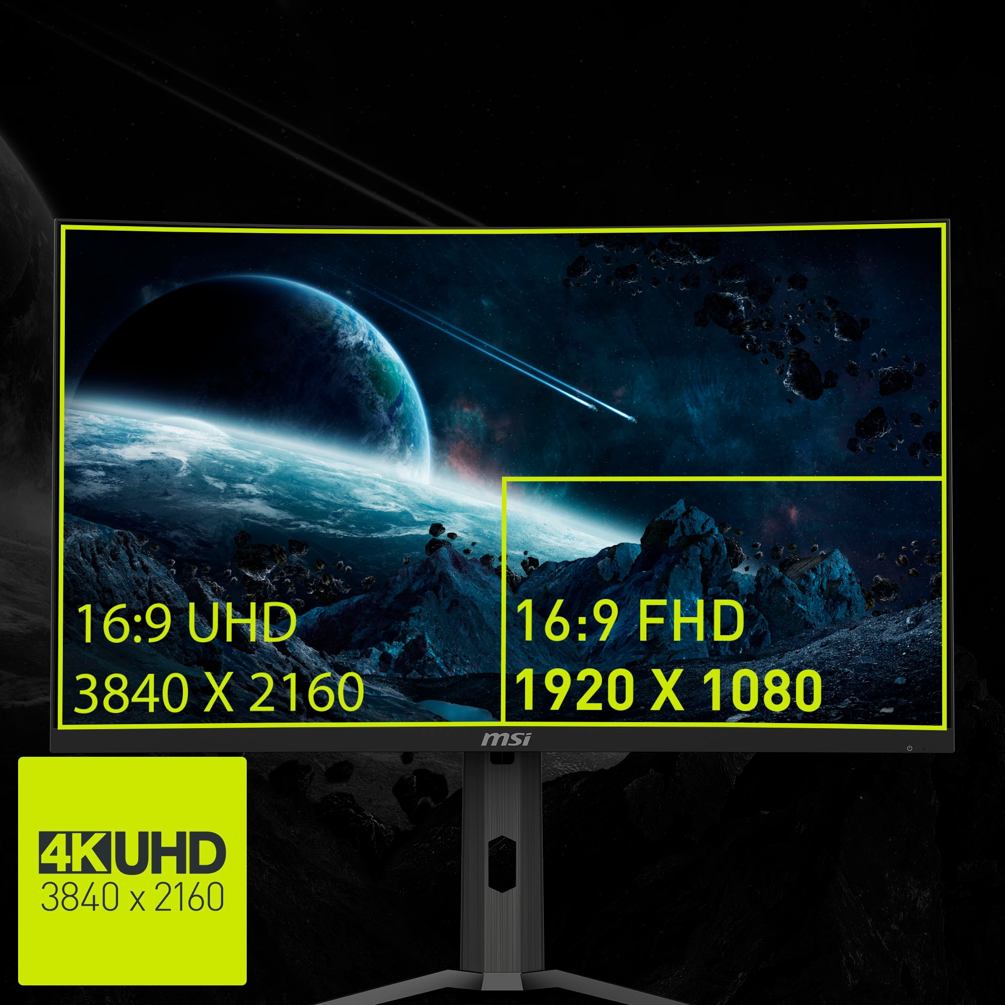 MSI Curved-Gaming-Monitor »MAG 321CUPDF«, 80 cm/32 Zoll, 3840 x 2160 px, 4K Ultra HD, 0,5 ms Reaktionszeit, 160 Hz