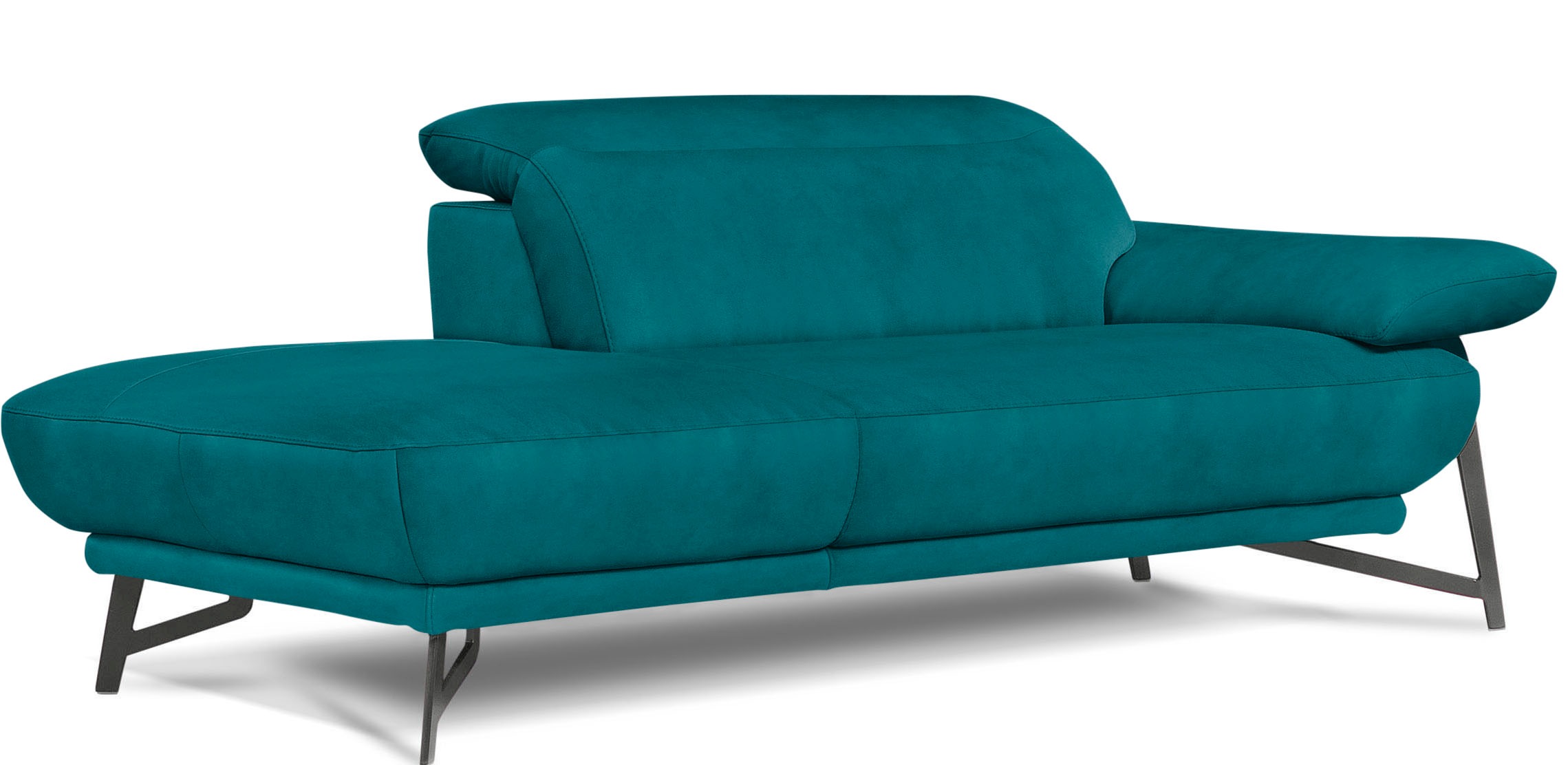 Egoitaliano Polstergarnitur »Anais, Design mit hohem Sitzkomfort für mehr Bequemlichkeit«, Set: bestehend aus Sofa und Ottomane, inkl. Kopfteilverstellung