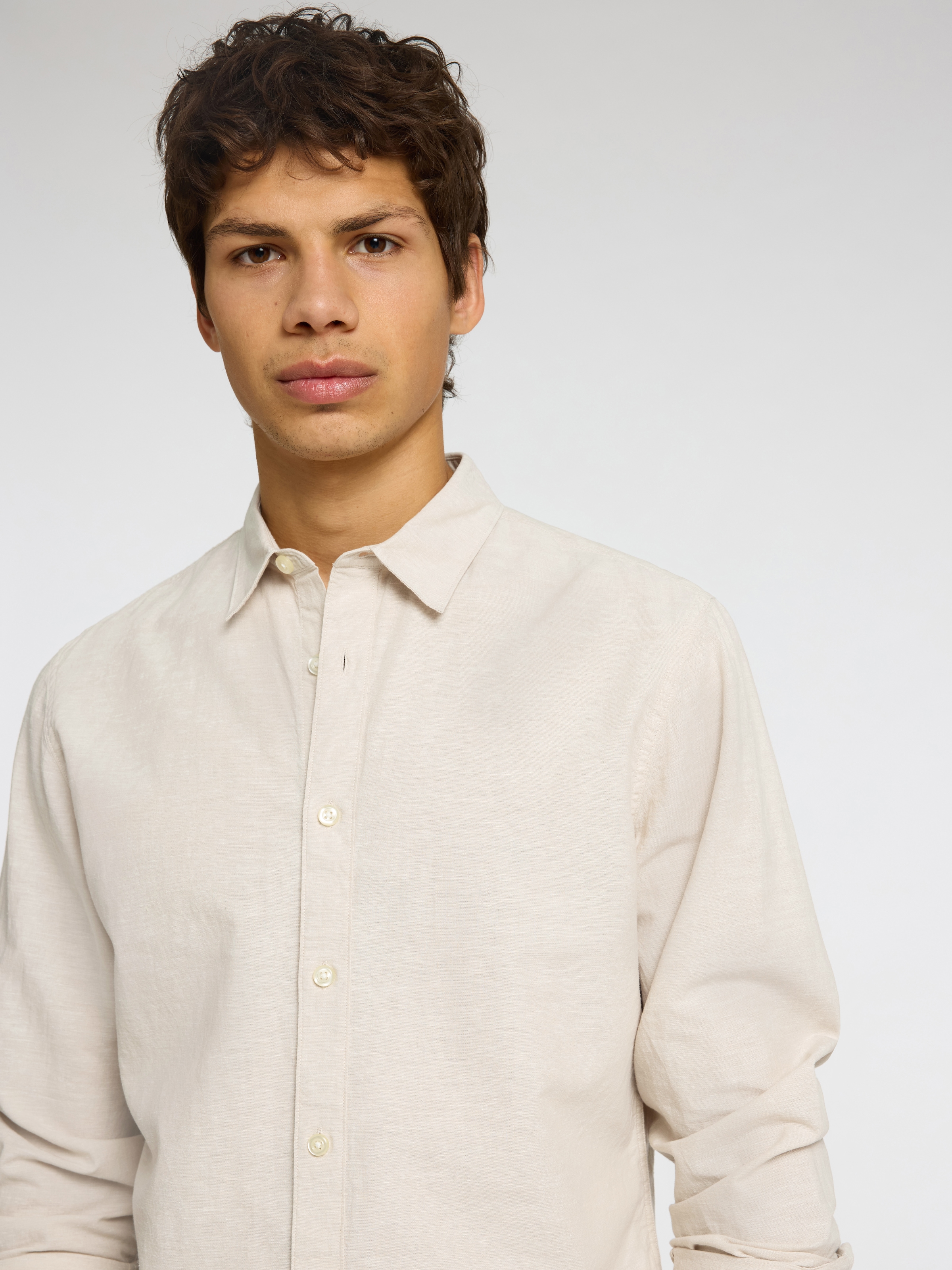 SELECTED HOMME Leinenhemd »NEW-LINEN SHIRT«, unifarben
