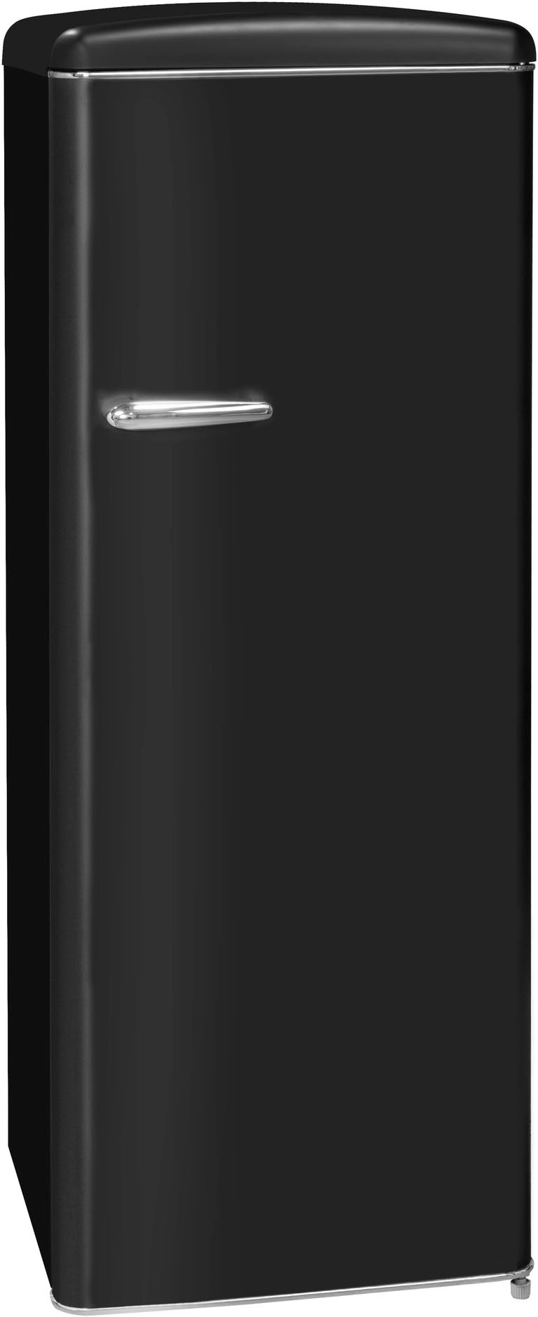 exquisit Kühlschrank »RKS325-V-H-160F«, RKS325-V-H-160F mattschwarz, 144 cm hoch, 55 cm breit