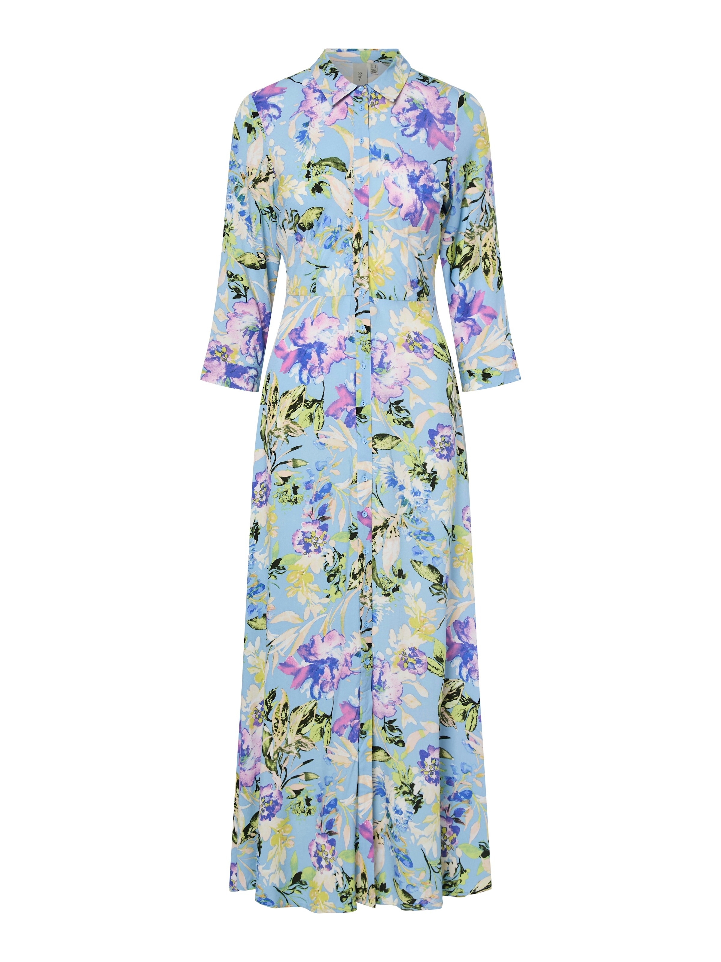 Y.A.S Hemdblusenkleid »YASSAVANNA LONG SHIRT DRESS« Sommerkleid, mit 3/4 Ärmel