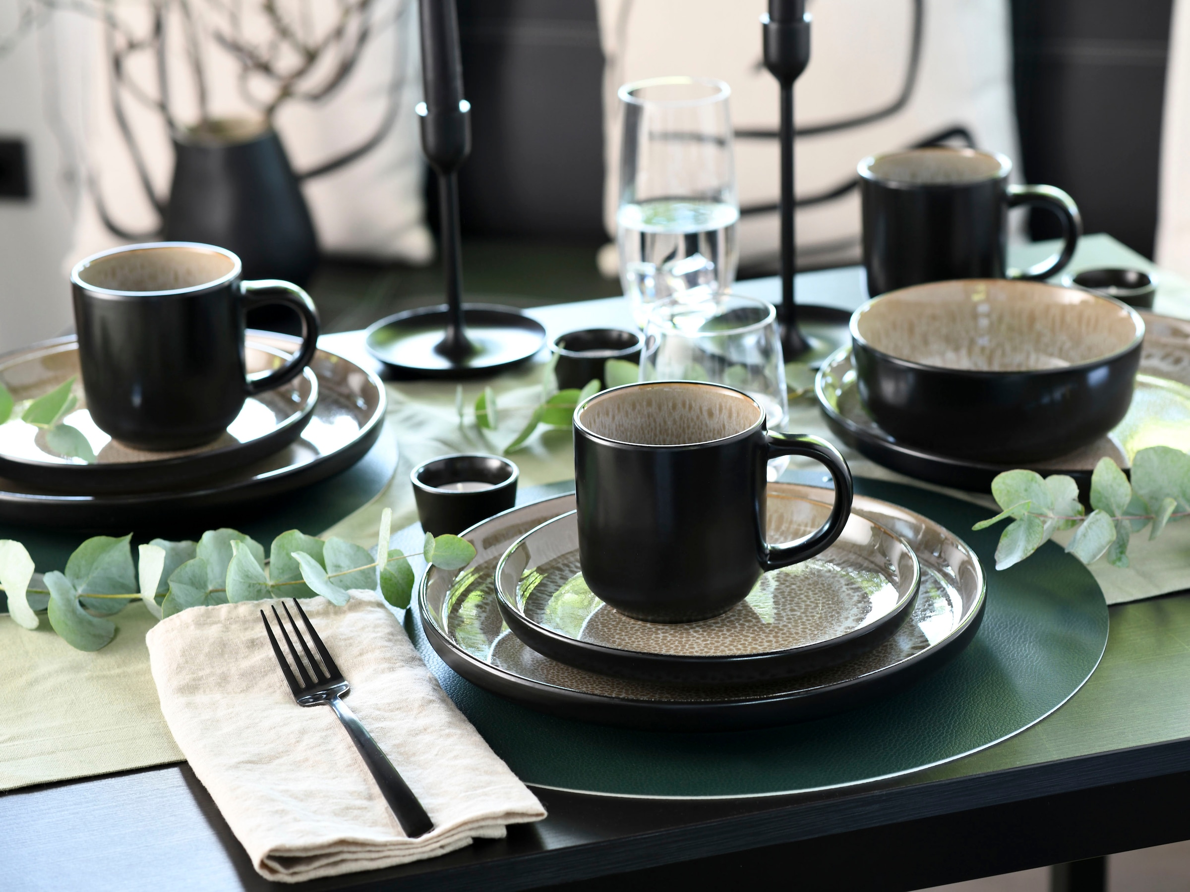 andas Becher »modernes 6-teiliges Kaffeebecher-Set Nydala«, (Set, 6 tlg.), hohe Haltbarkeit, spülmaschinengeeignet & mikrowellengeeignet