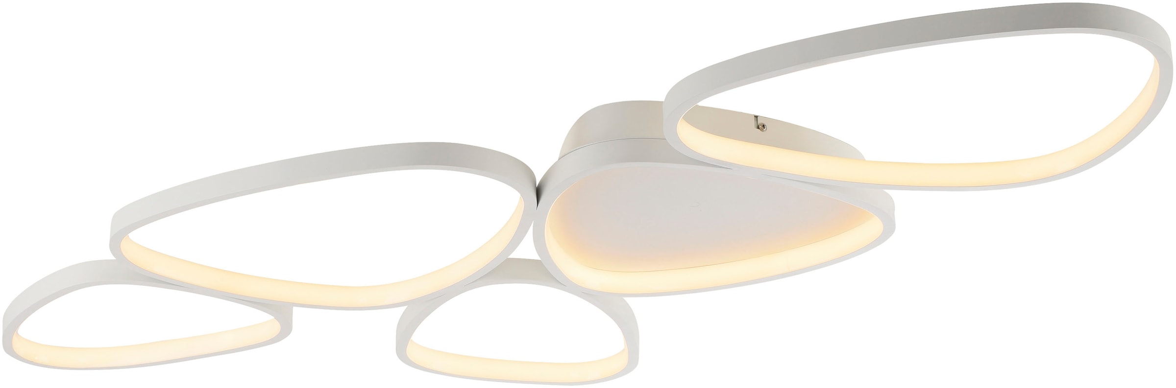 JUST LIGHT Deckenleuchte »PEBBLES« LED-Board 1 Stk. Warmweiß LED, dimmbar, günstig online kaufen
