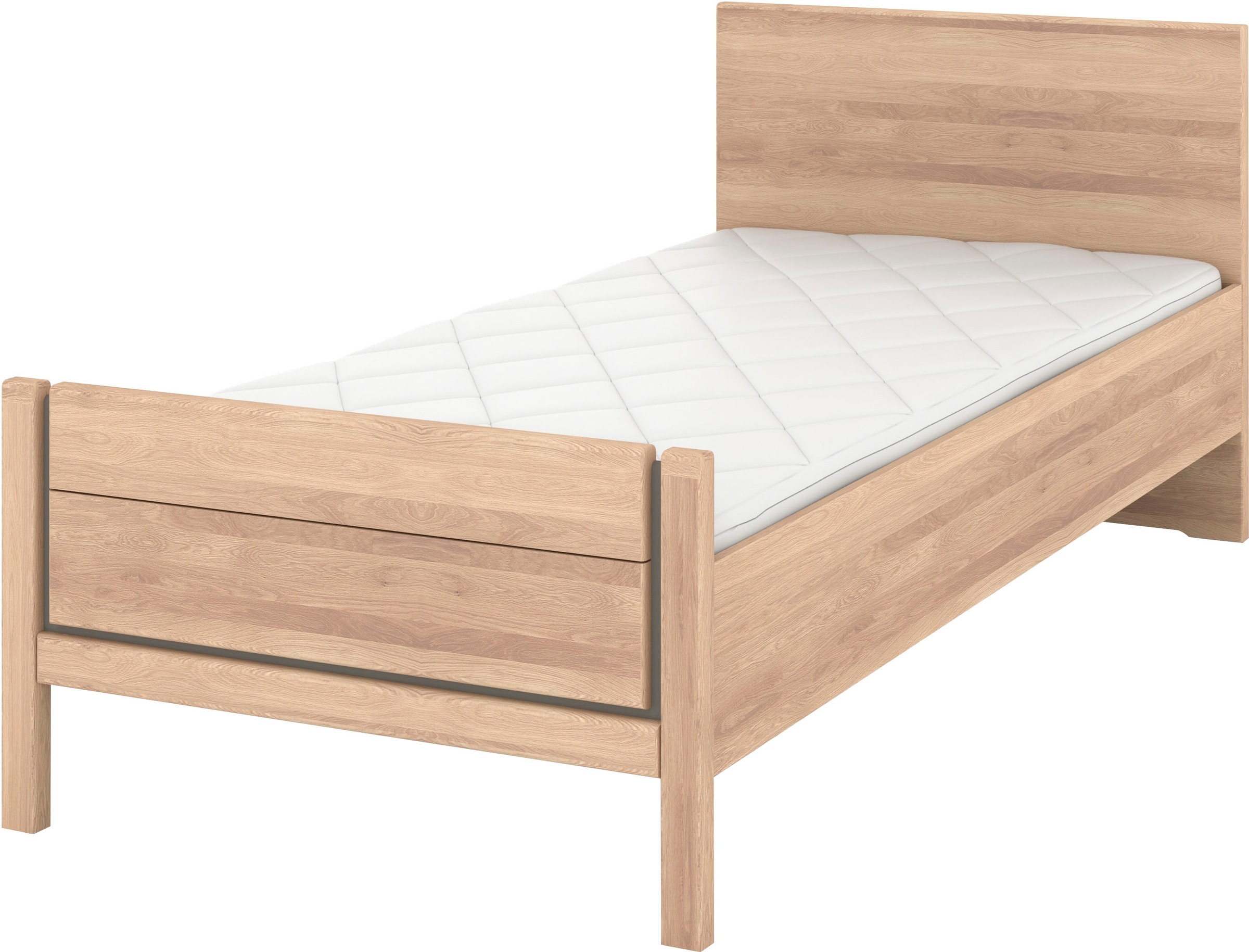 Musterring Holzbett »Sorrent, Bettgestell, Bettrahmen, teilmassiv Eiche«, ( günstig online kaufen