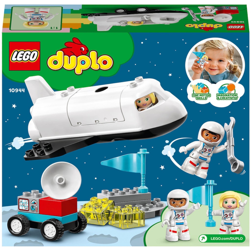 LEGO® Konstruktionsspielsteine »Spaceshuttle Weltraummission (10944), LEGO® DUPLO® Town«, (23 St.)