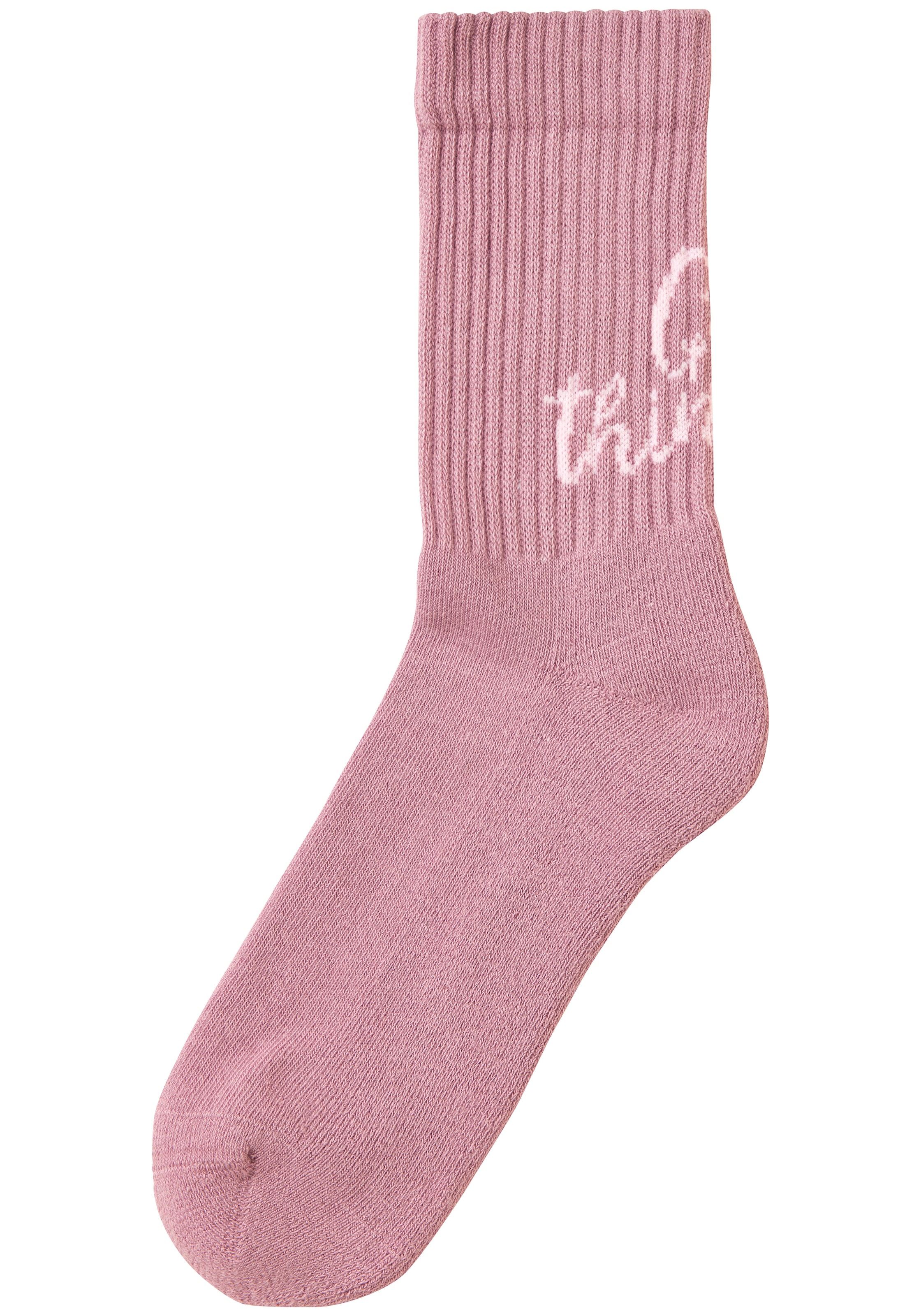 H.I.S Tennissocken »Damen Sportsocken daily socks« Packung, 7 Paar tlg. mit Fußfrottee und ansprechenden Schriftzügen