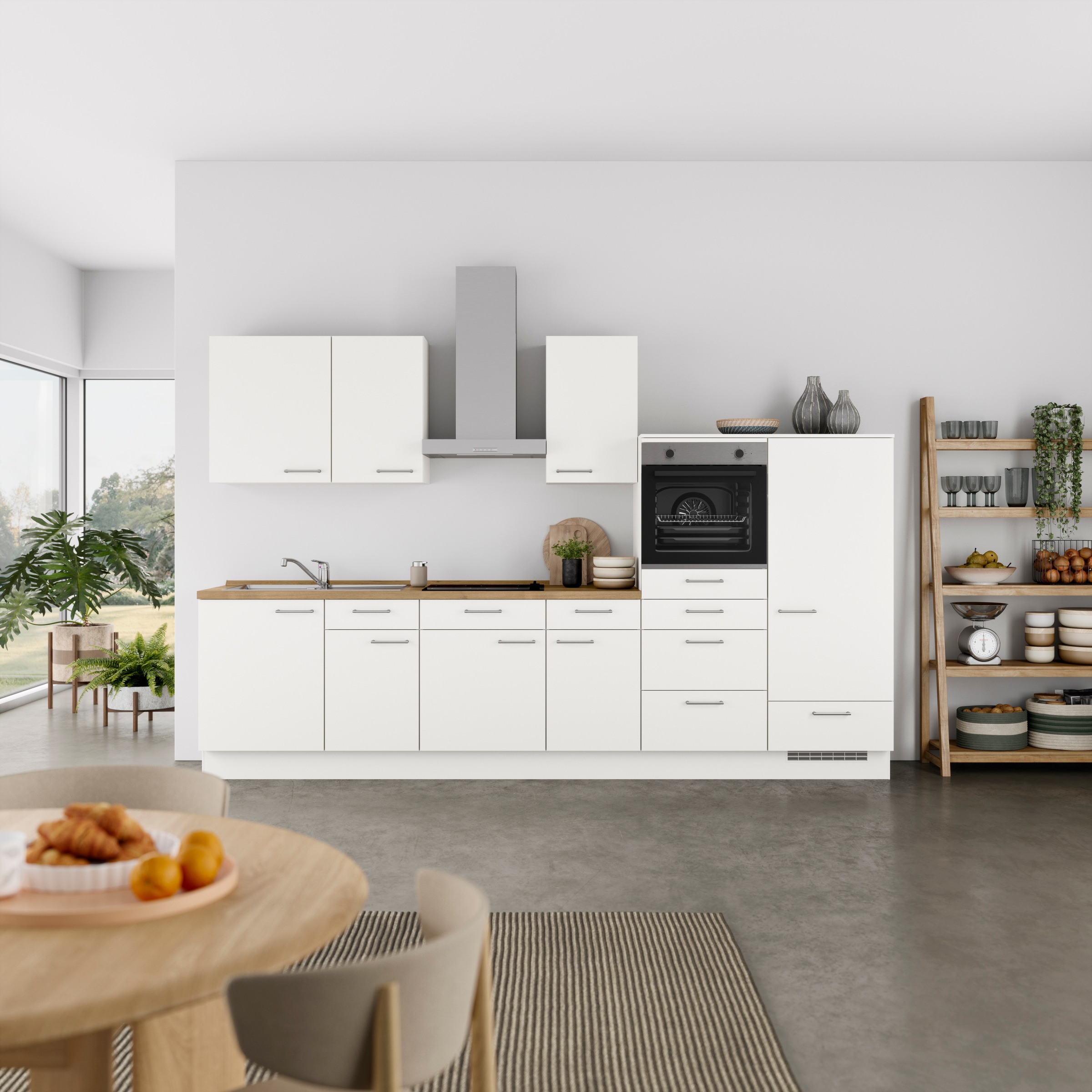 nobilia® Küchenzeile »"Laser I", Ausrichtung wählbar, Breite 330 cm« vormon günstig online kaufen