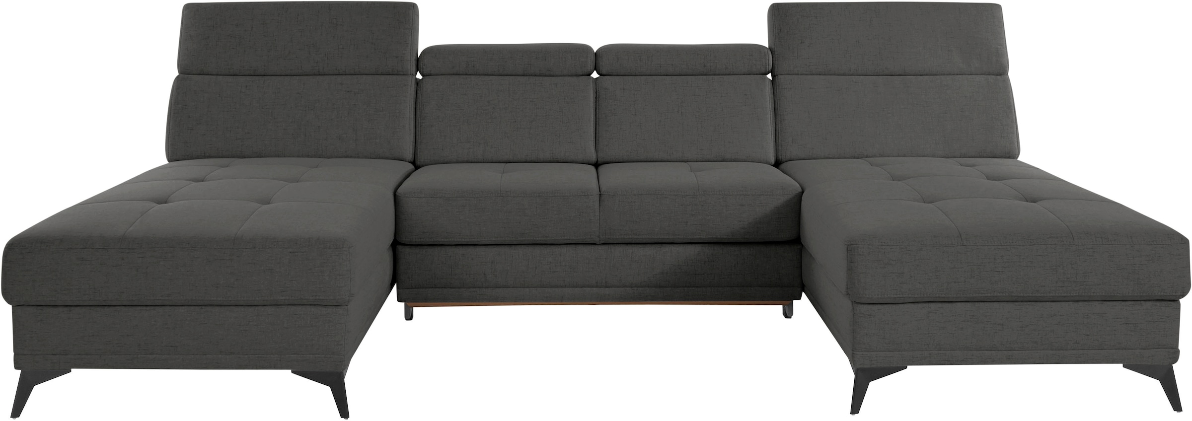 Home affaire Wohnlandschaft »Cardiz U-Form« inkl.Kopfteilverstellung und Fe günstig online kaufen