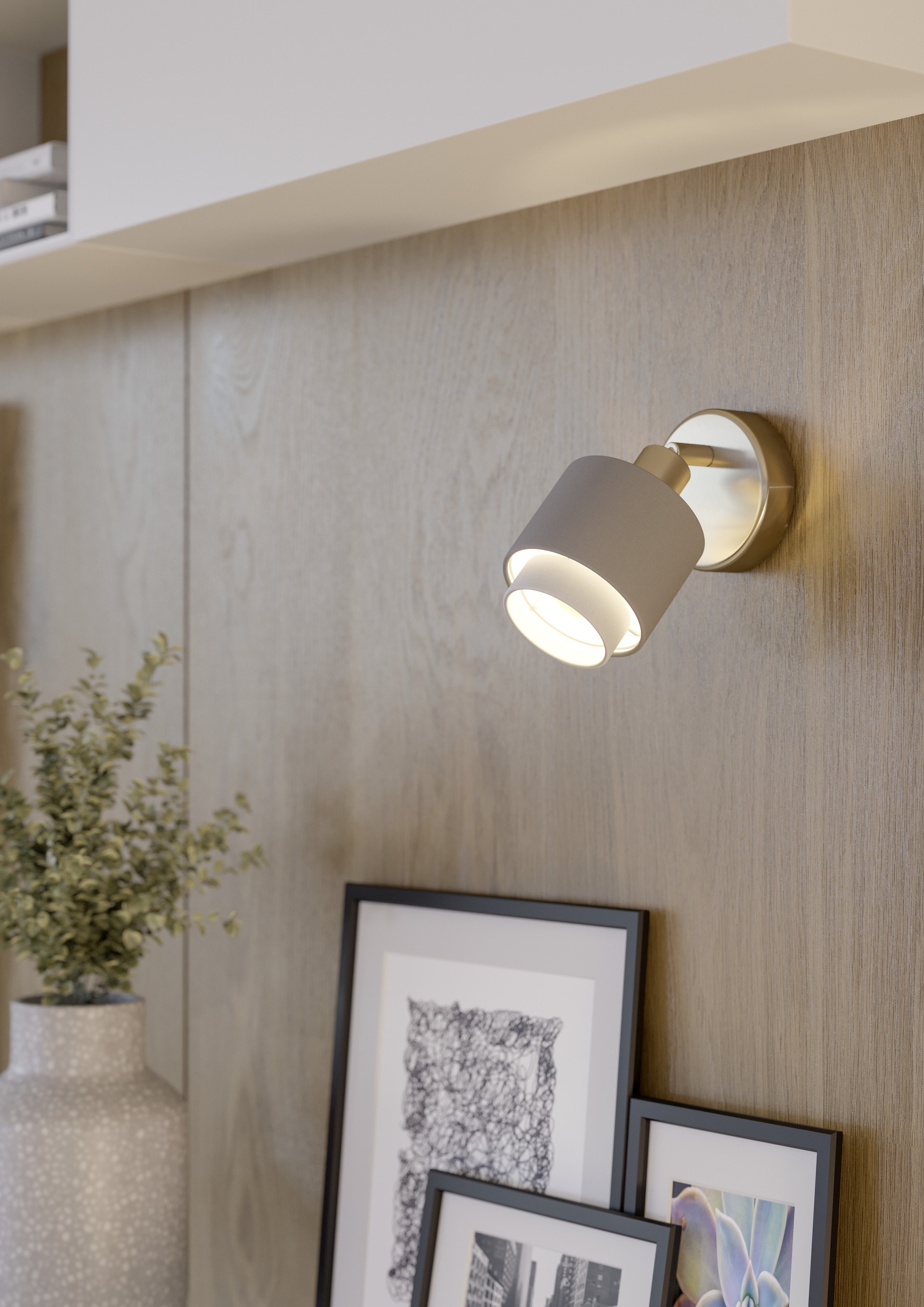 EGLO Deckenspot »BELLIZZI Spotlampe - Stahl - E14 - 1X7,5W - IP20« E14 1 Stk. Wandleuchte, Wandspot, schwenkbar, Strahler, H11 x Ø9 x AL18,5 cm