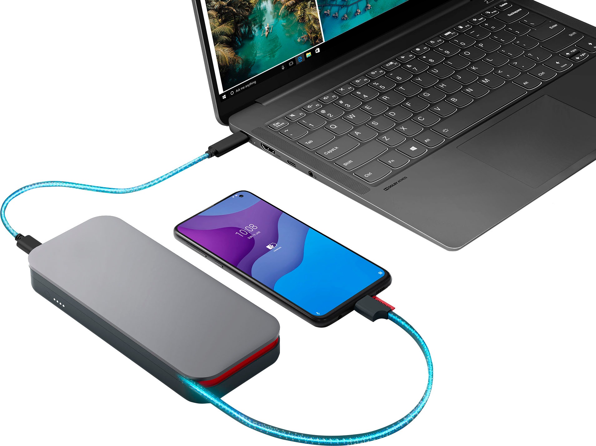 Lenovo Powerbank »Go USB-C Laptop«, 20000 mAh, 20 V