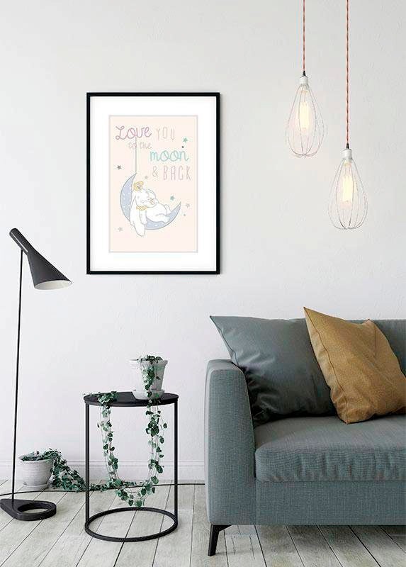 Komar Bild »Dumbo Moon«, Disney, (1 St.), Wandbild zur Dekoration im Kinderzimmer - ohne Rahmen