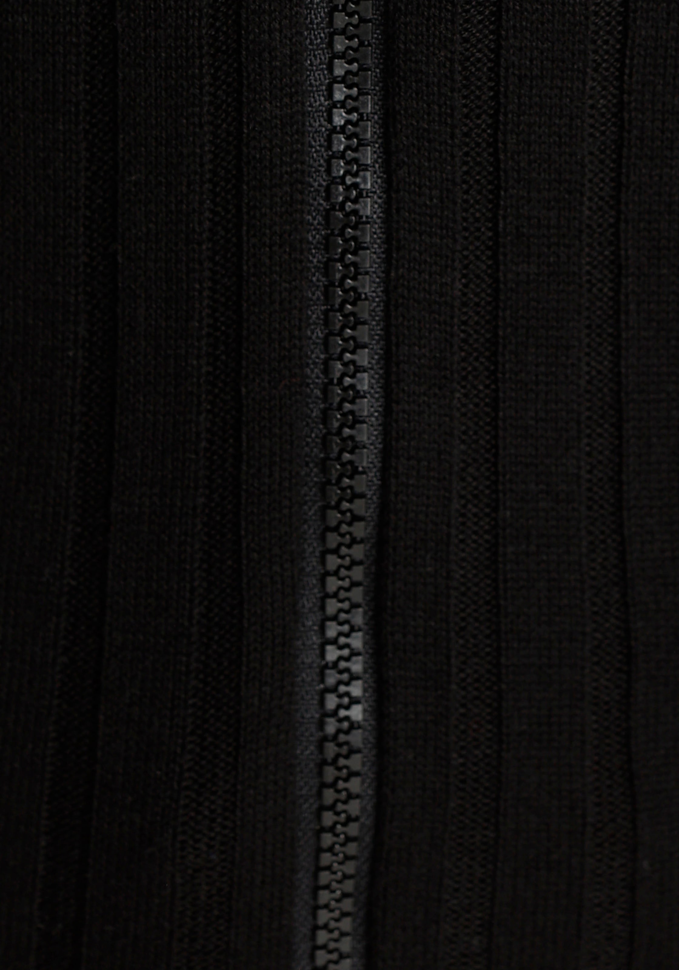 KangaROOS Kapuzenstrickjacke im sportiven Design mit Reißverschluss