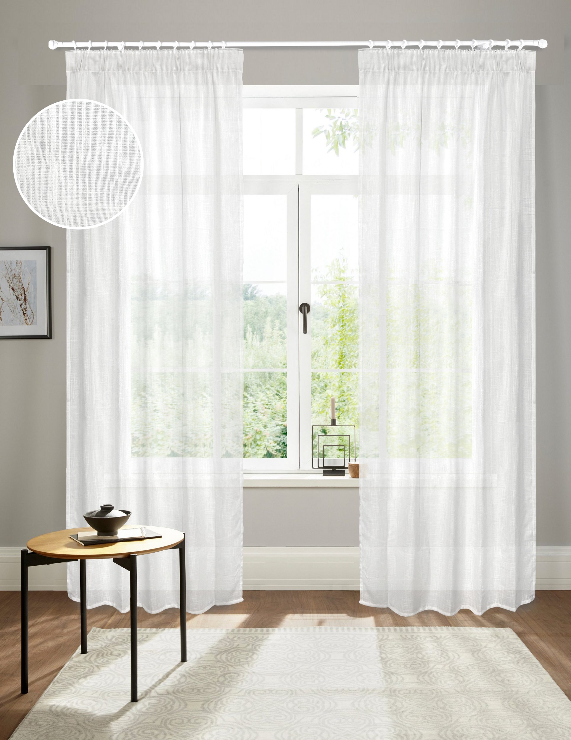 andas Gardine »Tursik«, (1 St.), Blickdicht, Leinenlook, Polyester