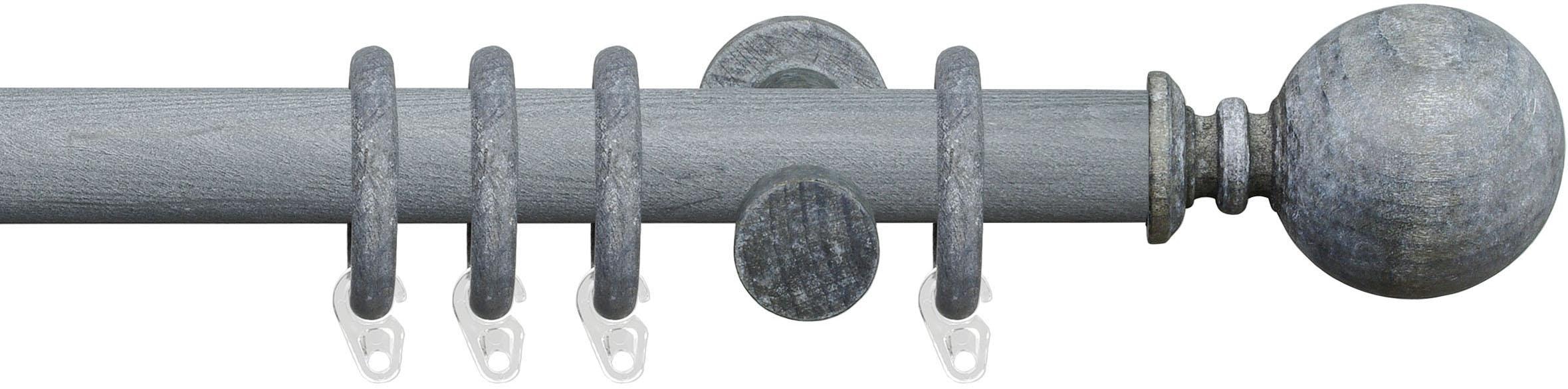 Liedeco Gardinenstange »Terra Kugel« Ø 28 mm 1 läufig-läufig Fixmaß günstig online kaufen