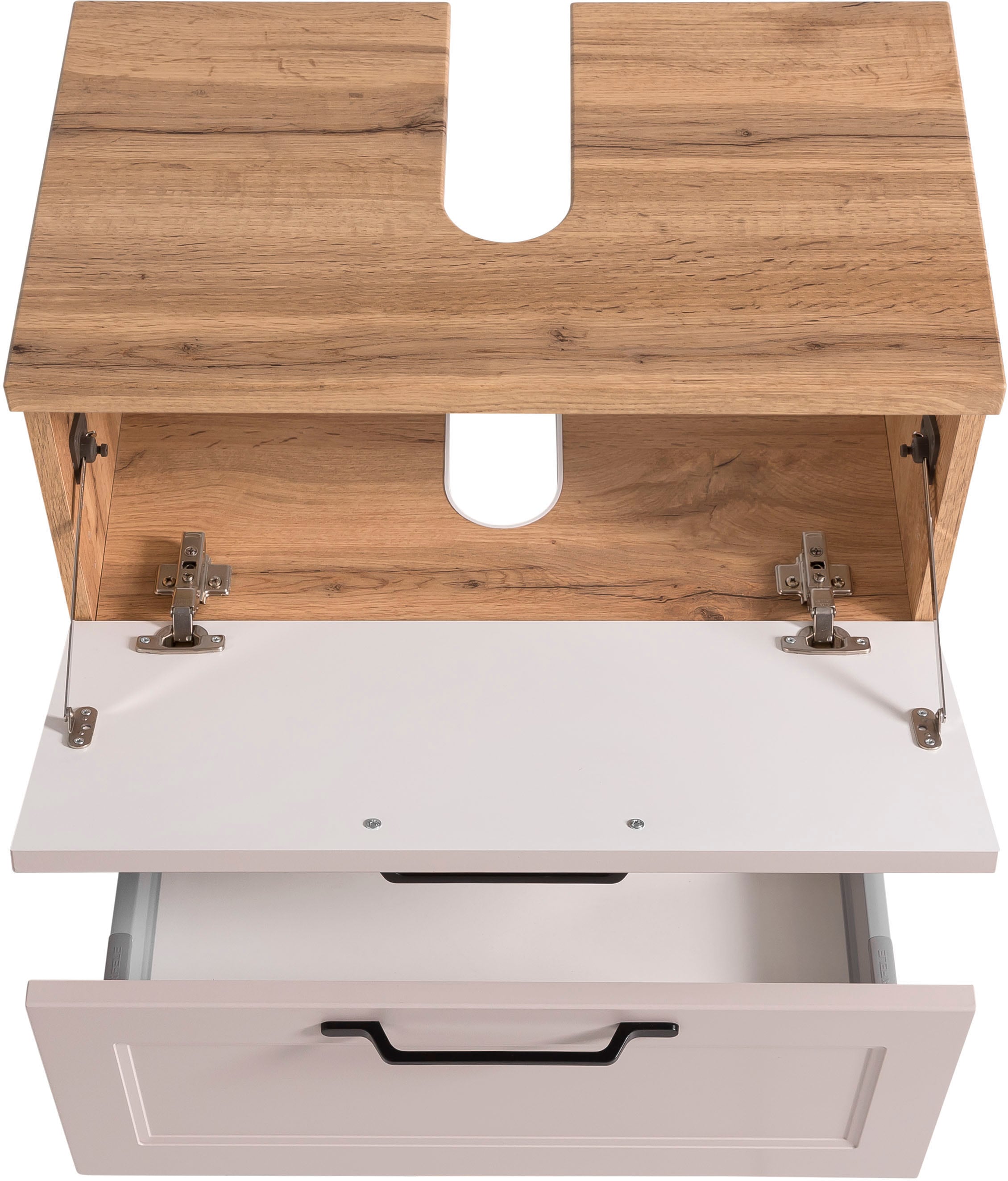 welltime Waschbeckenunterschrank »Lana«, Badmöbel, 2 Schubladen, 60 cm breit