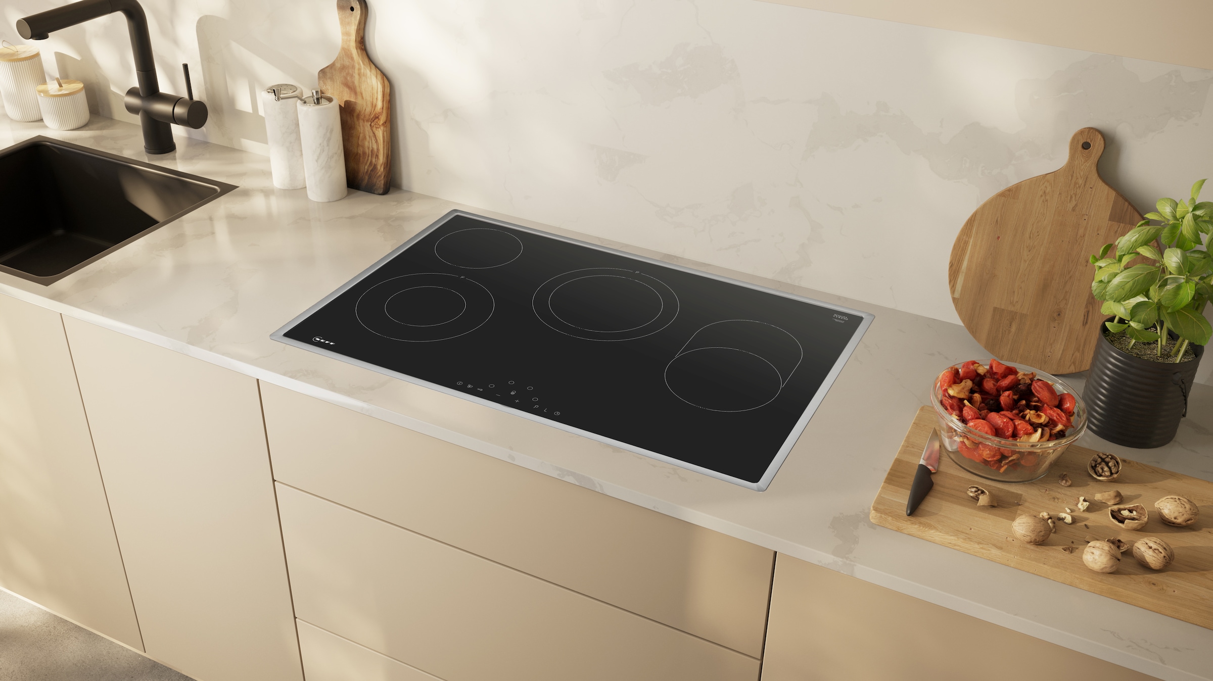 NEFF Backofen-Set »B2CCG6AK3«, mit Teleskopauszug nachrüstbar, Pyrolyse-Selbstreinigung, mit pyrolytischer Selbstreinigung