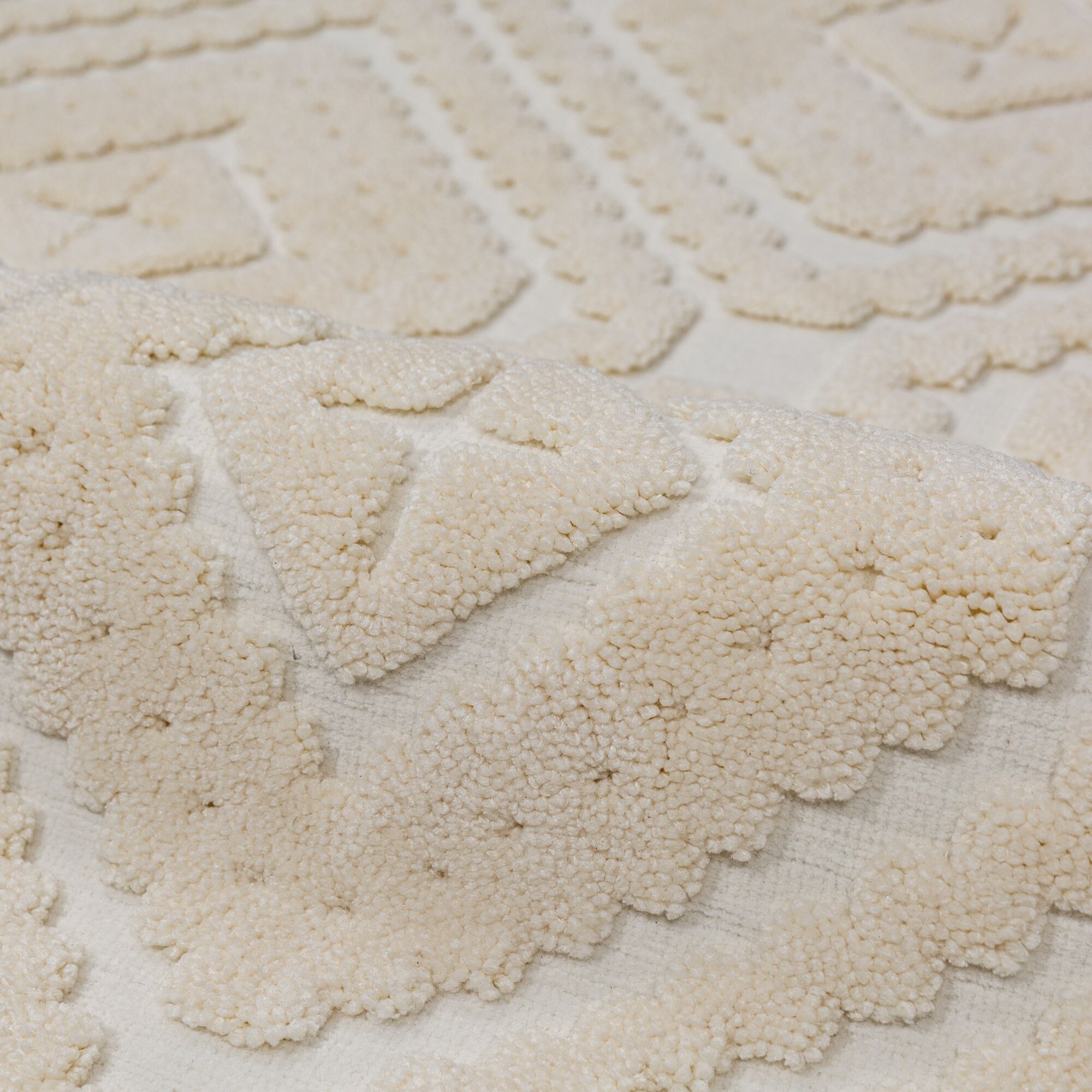 FLAIR RUGS Designteppich »DIOMARA« rechteckig 20 mm Höhe Strukturierte Hoch-Tief-Optik, Boho Stil