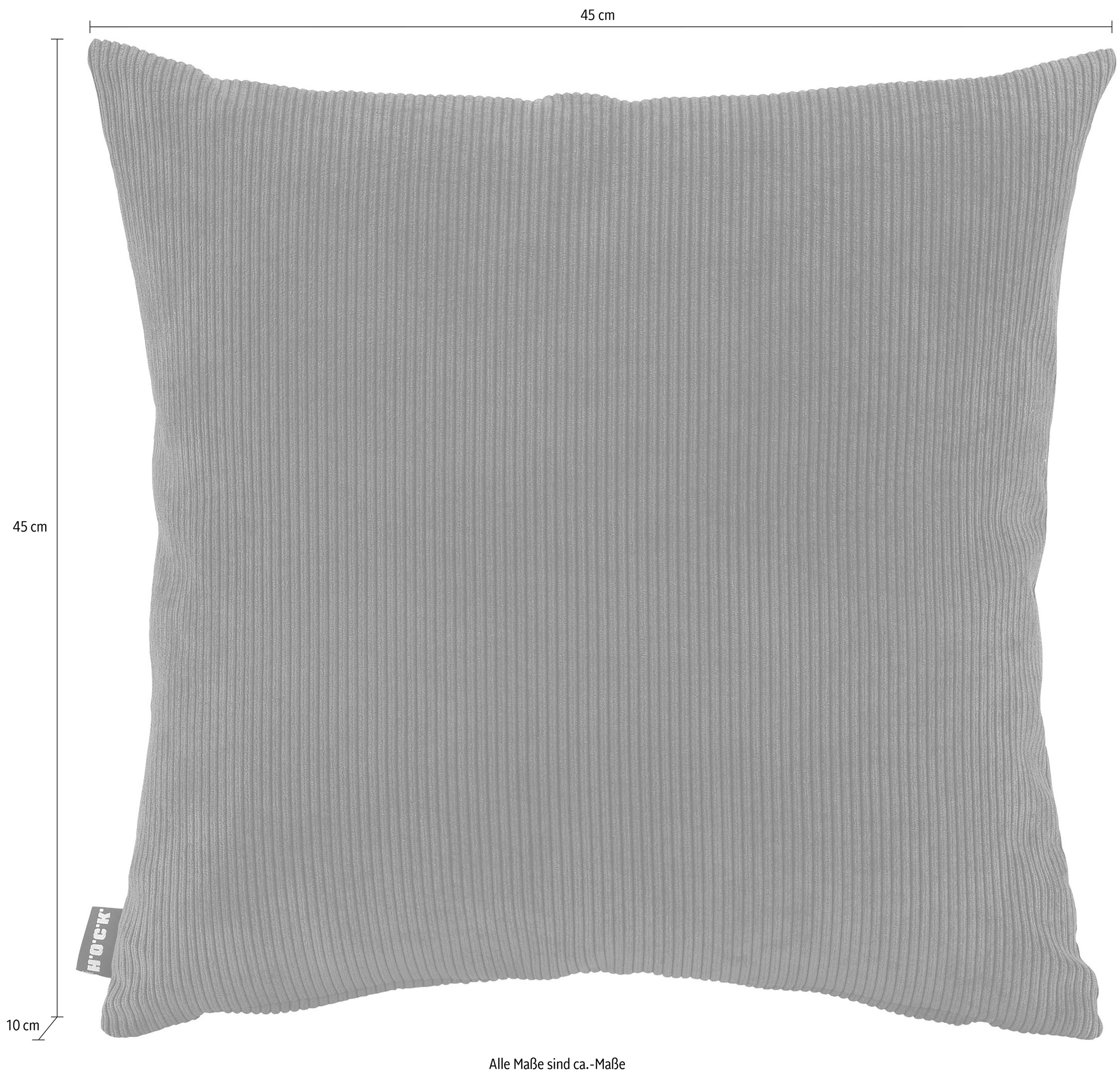 H.O.C.K. Dekokissen »Cord Wave«, Kissenhülle mit Füllung, 1 Stück günstig online kaufen
