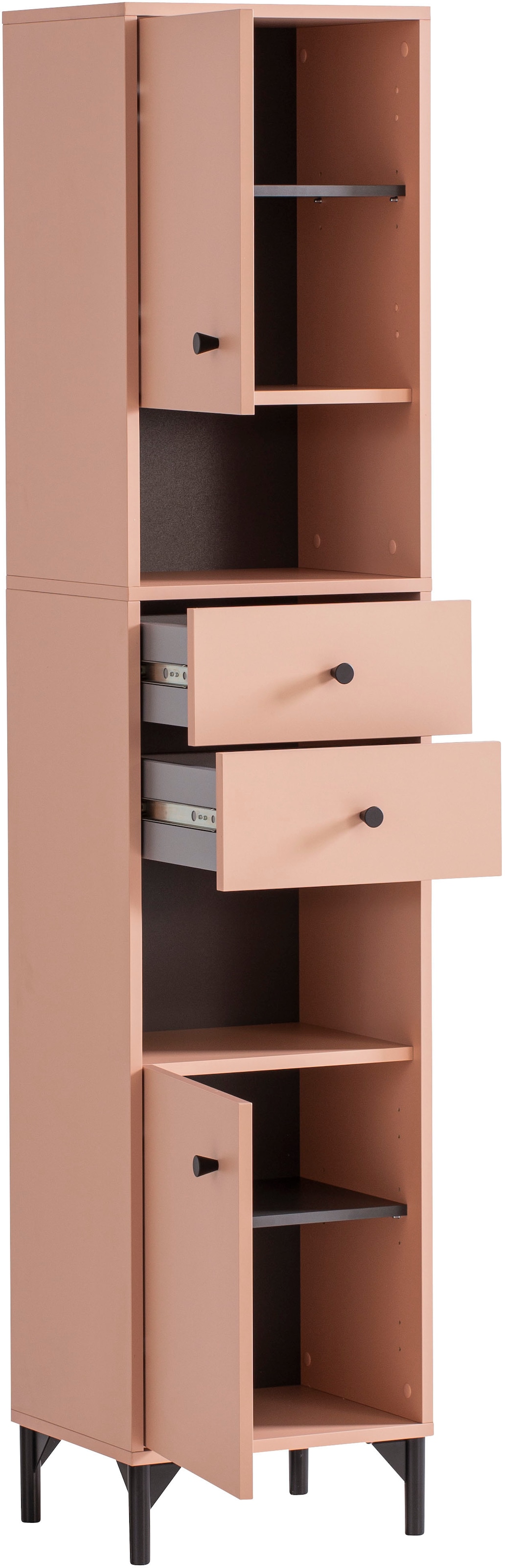 Schildmeyer Hochschrank »Smash, Breite 40 cm« Apricot Dekor, wechselbarer Türanschlag