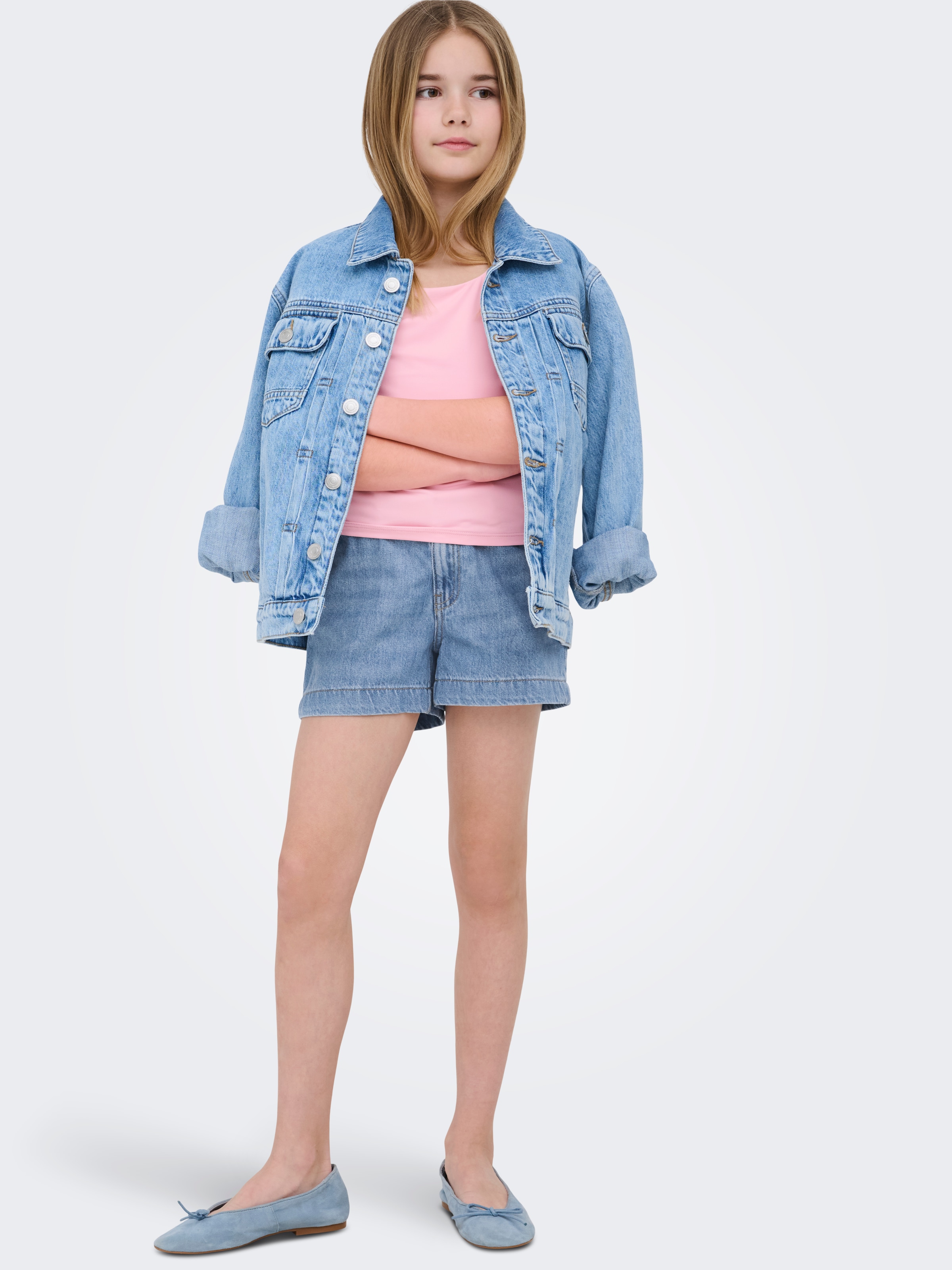 KIDS ONLY Jeansshorts »KOGCOMET MID WIDE SHORTS DNM LB NOOS«