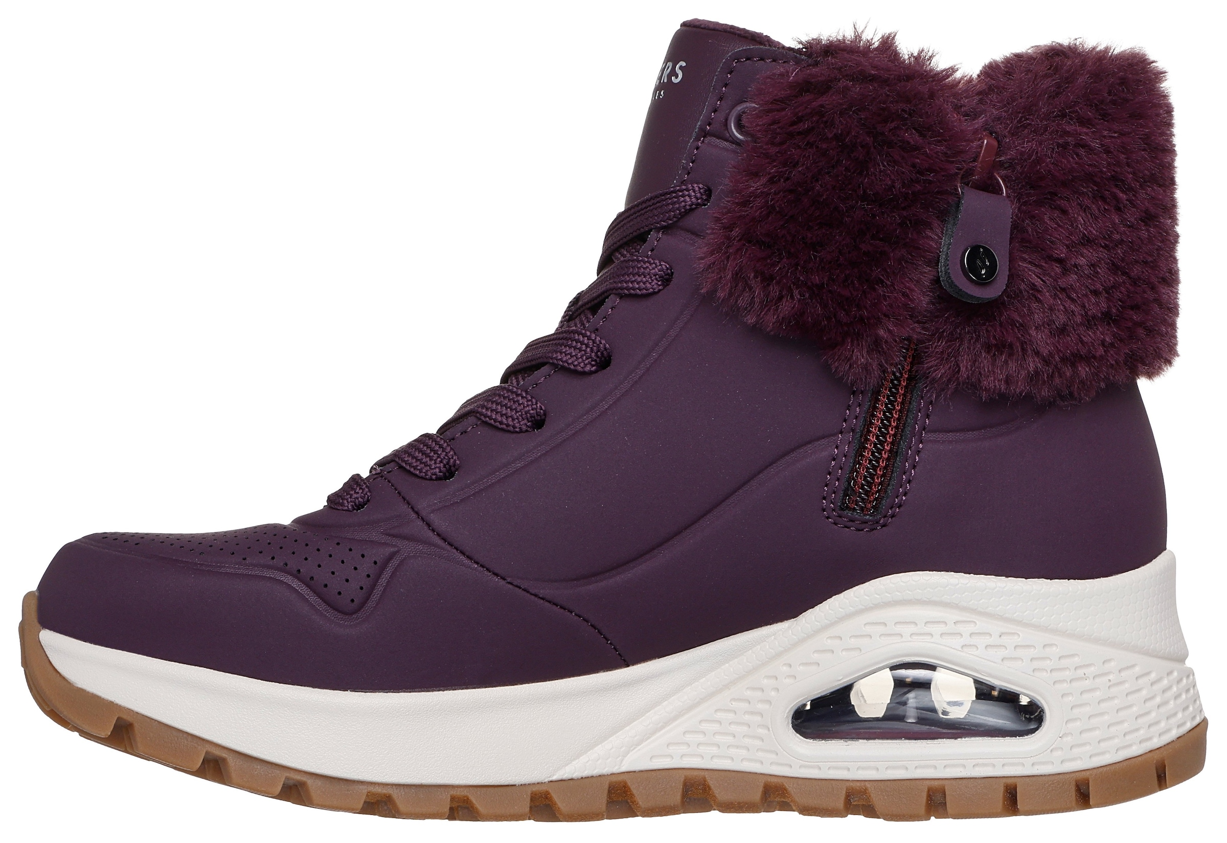 Skechers Schnürboots »UNO RUGGED - FALL AIR«, Winterboots mit Air-Cooled Memory Foam® Komfort-Innensohle