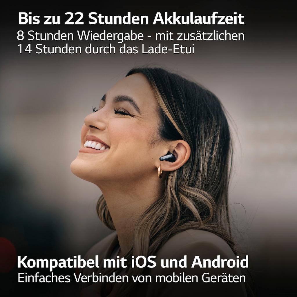 LG In-Ear-Kopfhörer »TONE Free DFP5«, Bluetooth, Active Noise Cancelling (ANC)-True Wireless