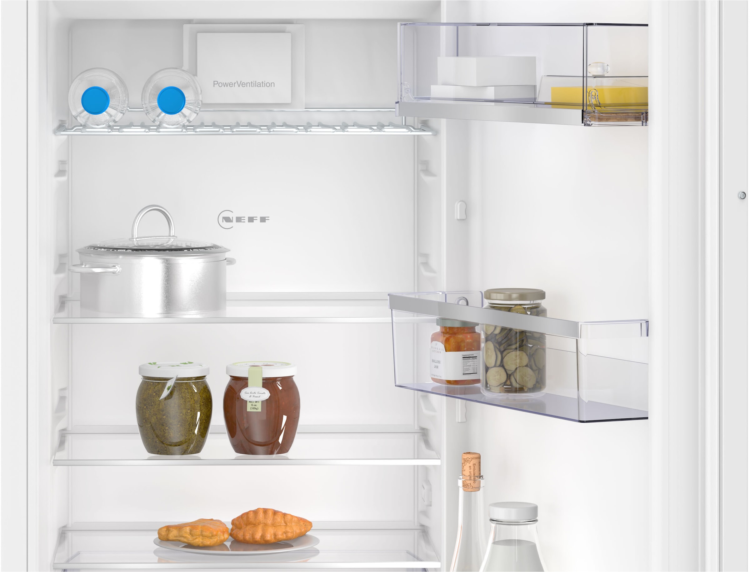NEFF Einbaukühlschrank N 70 »KI2823DD0«, Fresh Safe 1 : Schublade für ideale Lagerung von Fisch & Fleisch