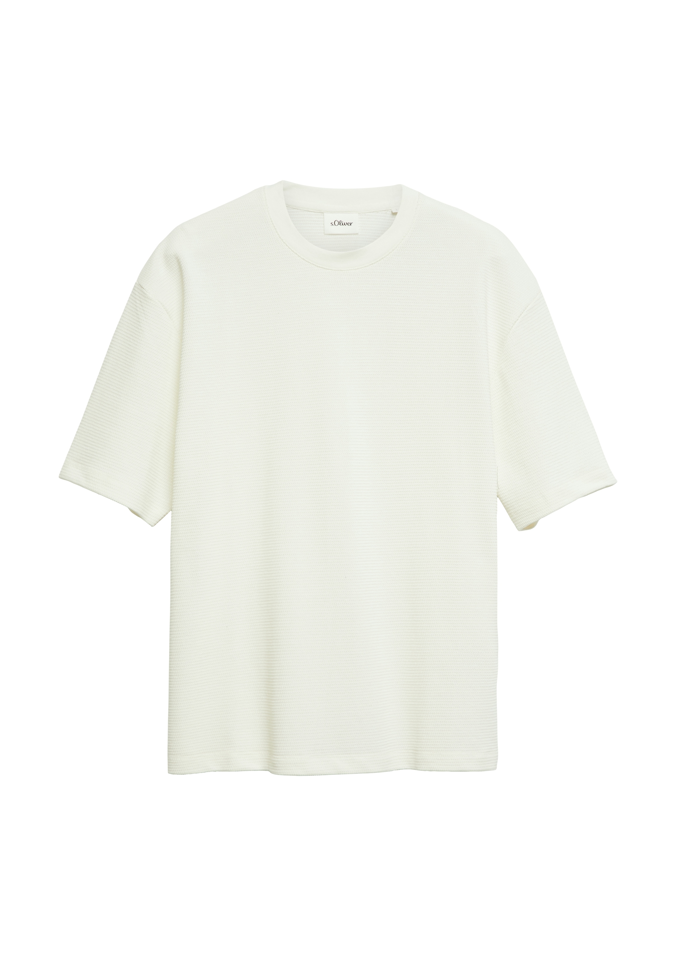 s.Oliver Kurzarmshirt Sommershirt in Struktur-Optik
