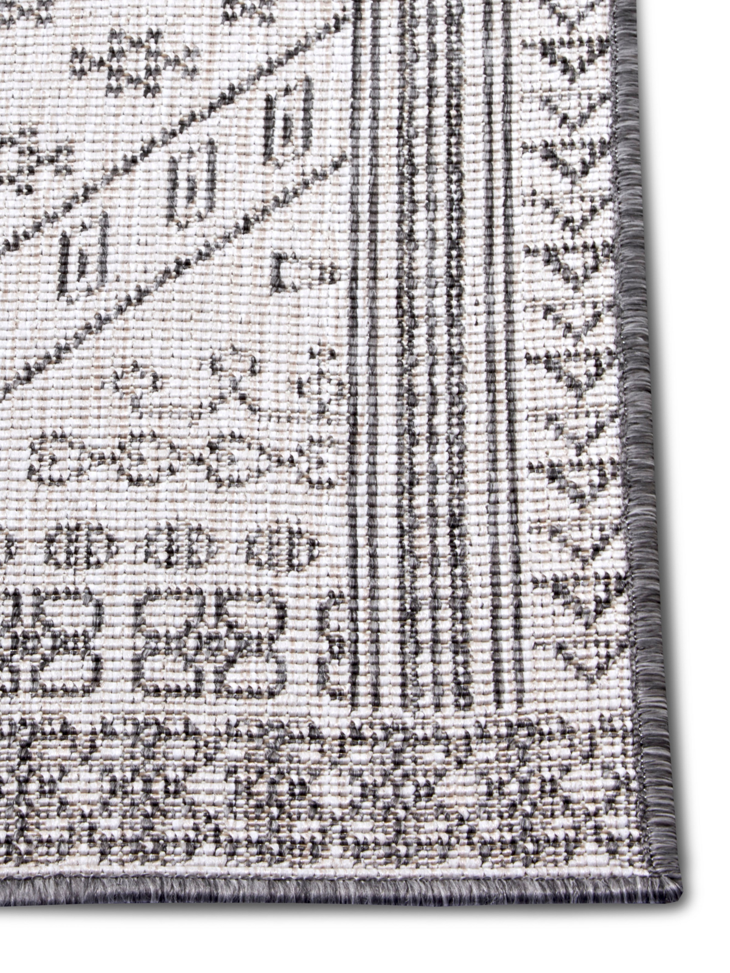 NORTHRUGS Teppich »Doha«, rechteckig, 5 mm Höhe, Wendbar, gekettelt, strapazierfähig, pflegeleicht, in EU hergestellt