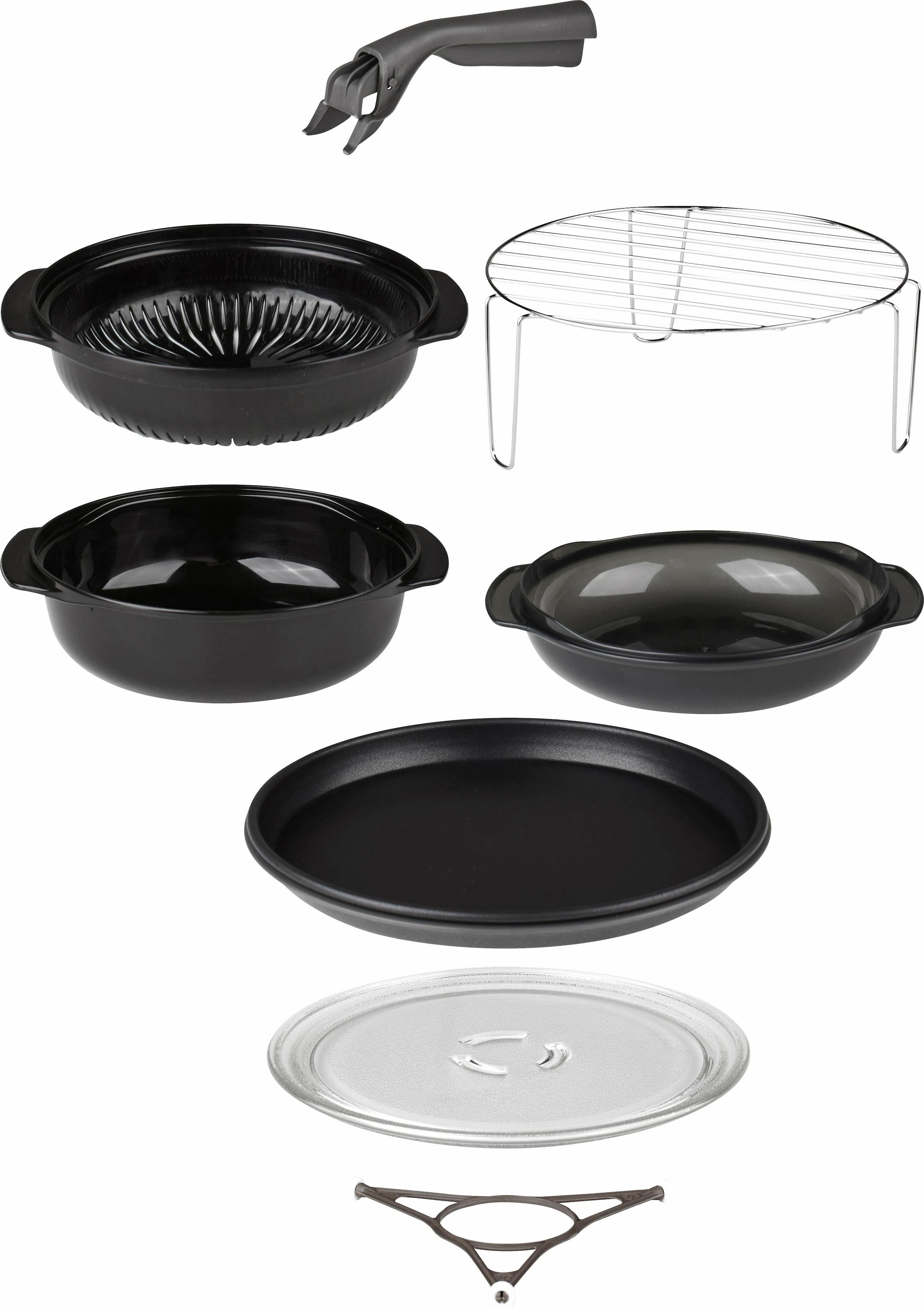 BAUKNECHT Mikrowelle »MW 39 WSL« Grill 700 W Kompakte Mikrowelle mit Grill, Crisp-Funktion und Dampfgaren