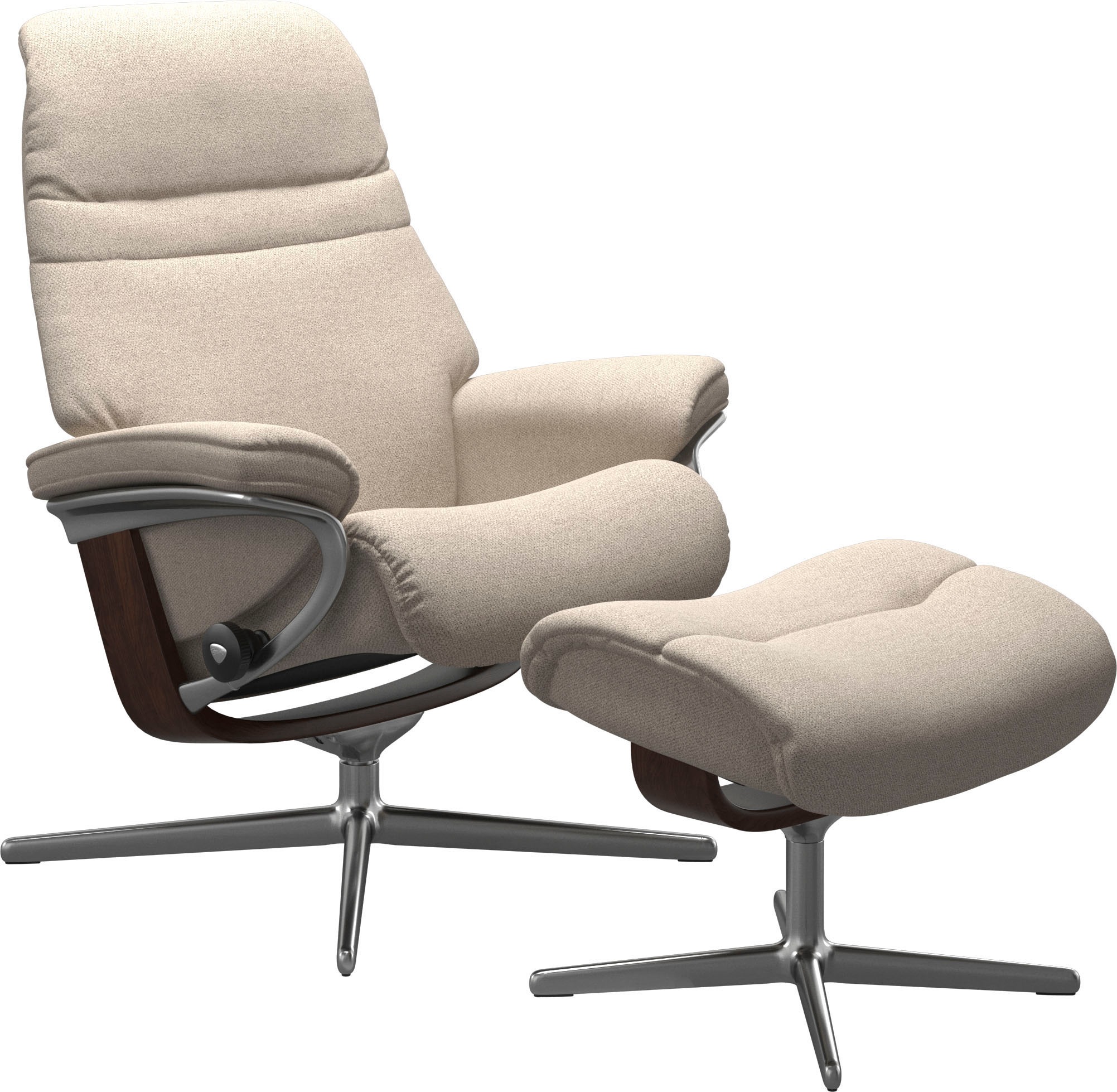 Stressless® Relaxsessel »Sunrise«, mit Cross Base, Größe S, M & L, Holzakzent Braun