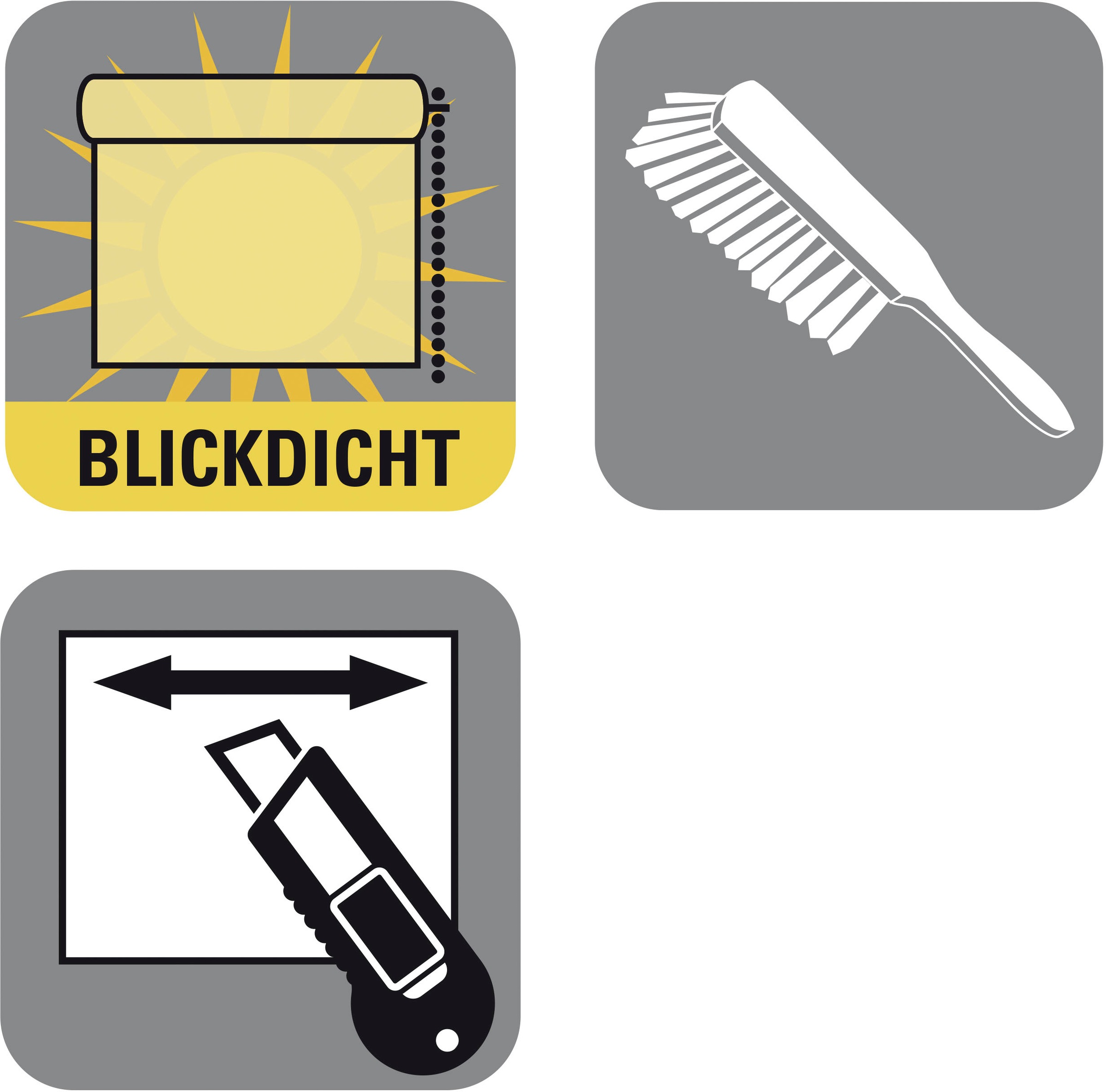my home Seitenzugrollo »Tone«, blickdicht, Sichtschutz-Verdunkelung, mit Bohren/ohne Bohren, verspannt, Schraubmontage möglich