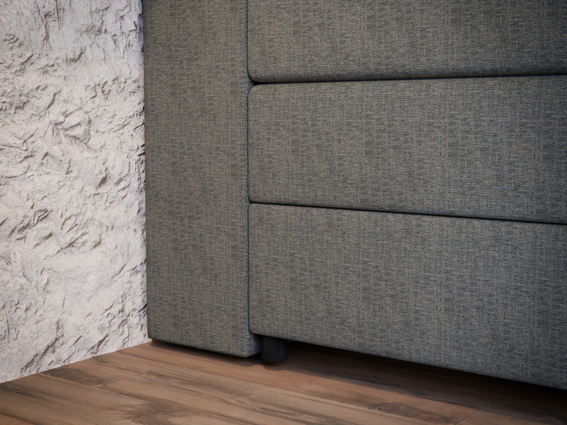 FORTE Boxspringbett »Pillows mit Bettkasten, erhältlich in den Breiten 140, 160 & 180cm« in verschiedenen Farben erhältlich